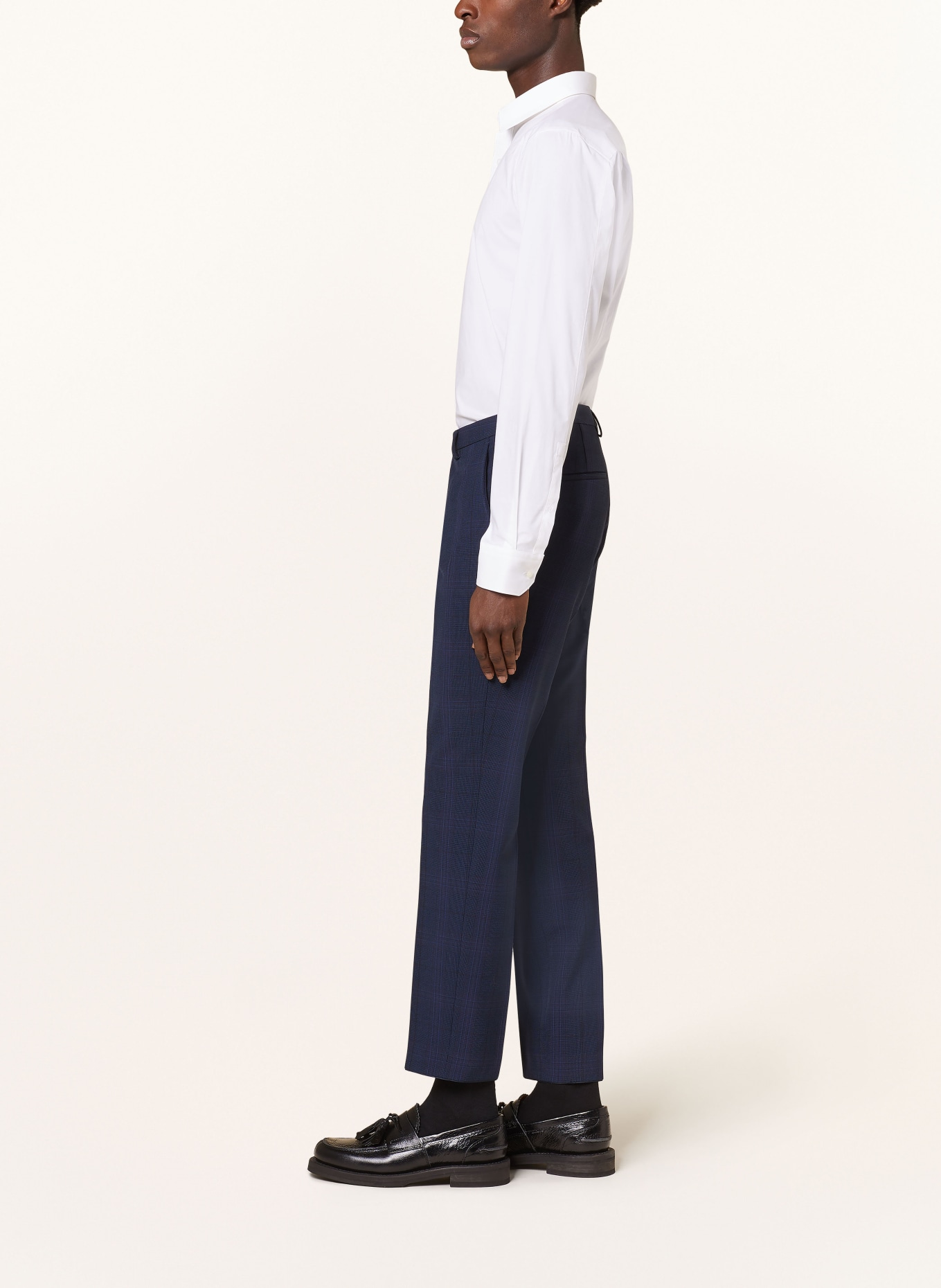 HUGO Oblekové kalhoty HESTEN Extra Slim Fit, Barva: 420 MEDIUM BLUE (Obrázek 5)