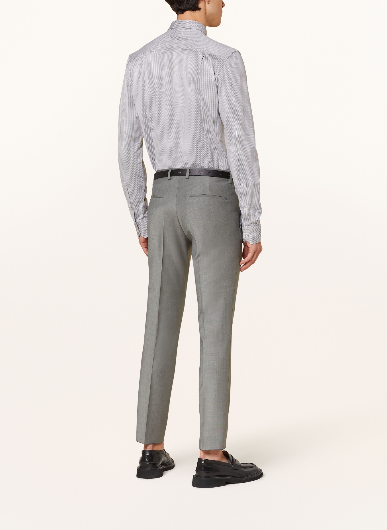 HUGO Shirt ELISHA extra slim fit, Color: GRAY/ WHITE (Image 3)