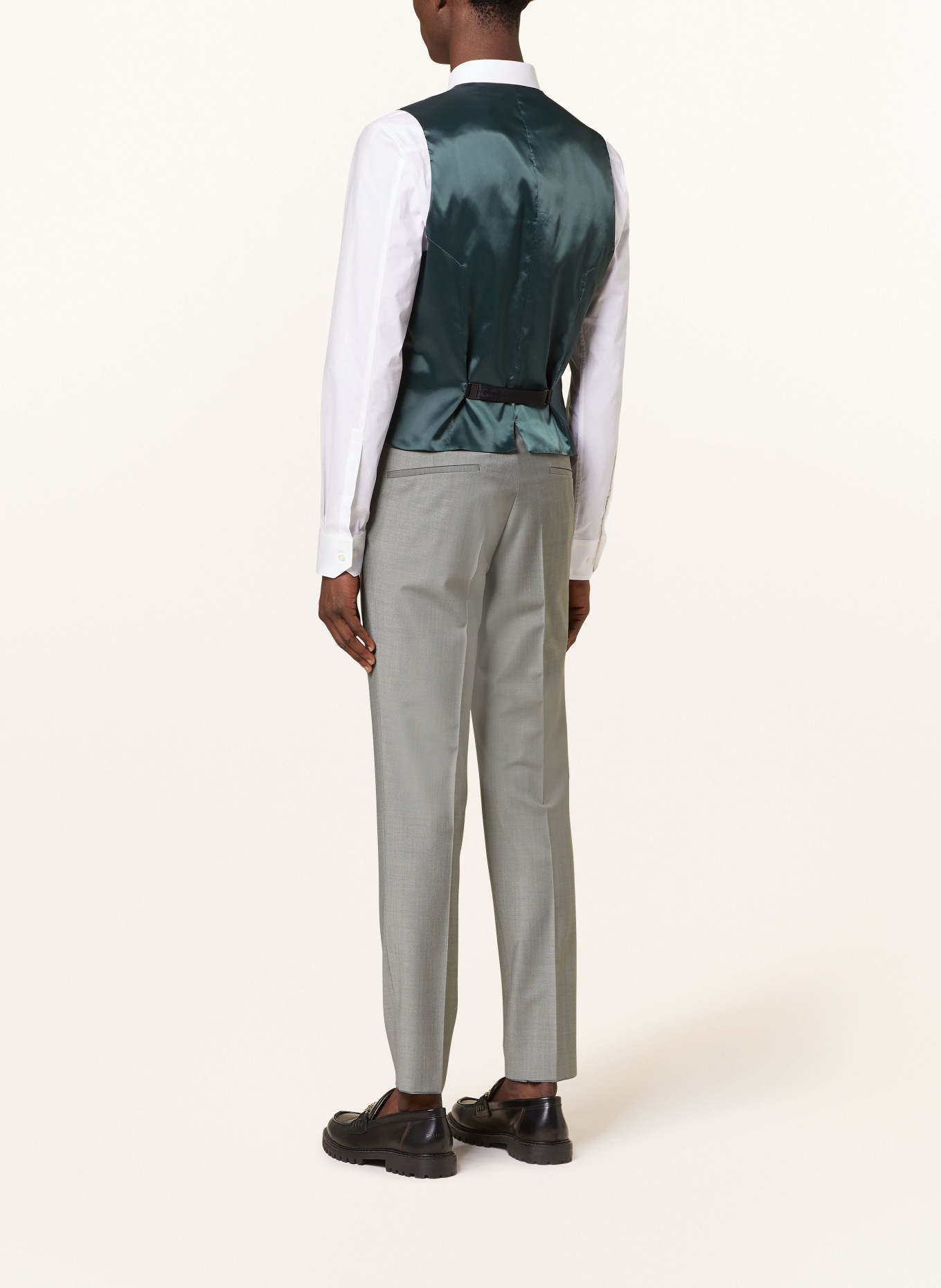 HUGO Suit vest VIN extra slim fit, Color: 307 DARK GREEN (Image 3)