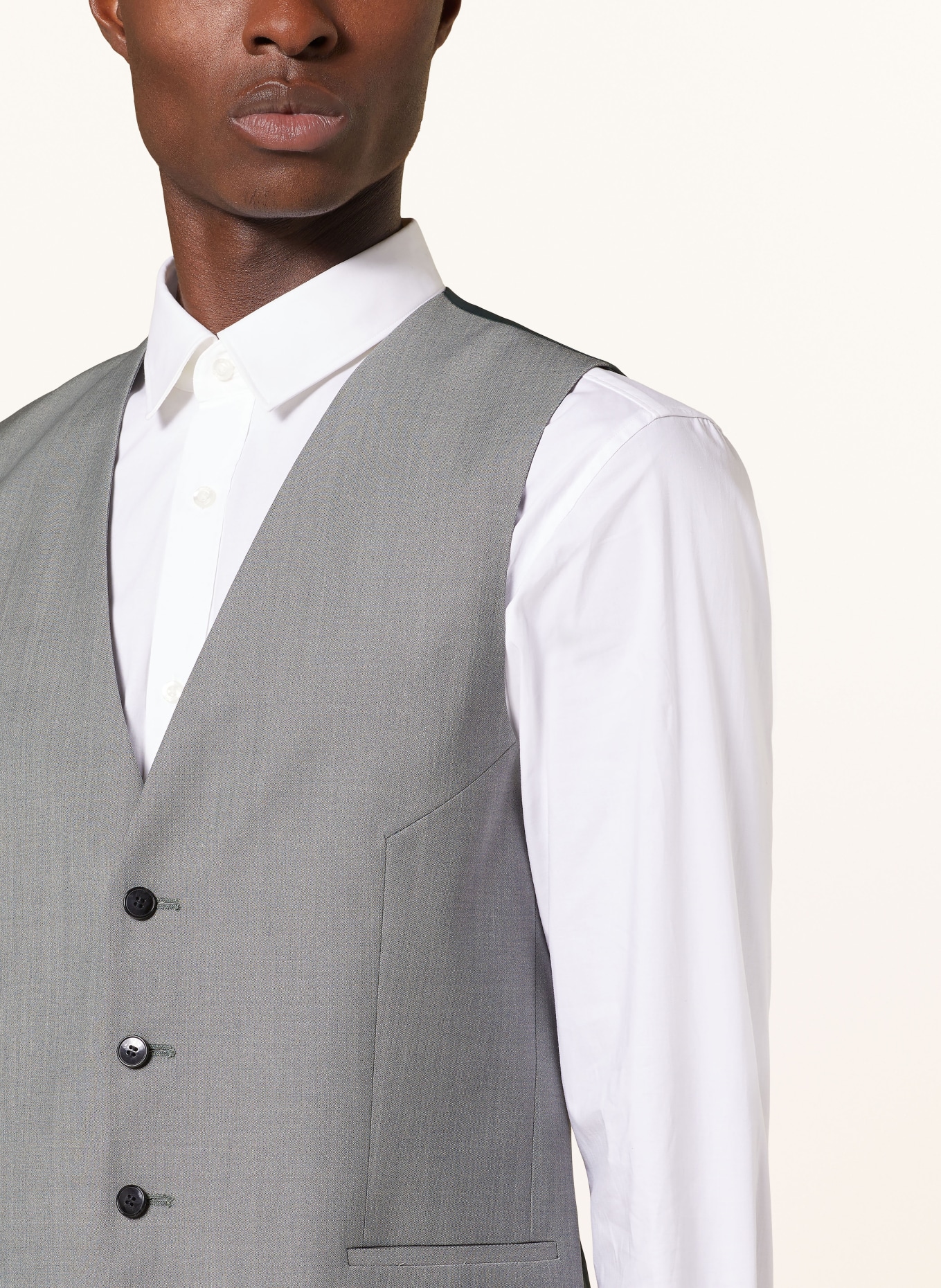 HUGO Suit vest VIN extra slim fit, Color: 307 DARK GREEN (Image 4)