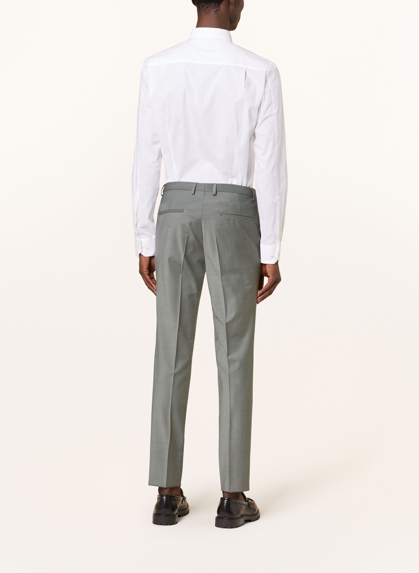 HUGO Spodnie garniturowe HESTEN extra slim fit, Kolor: 307 DARK GREEN (Obrazek 4)