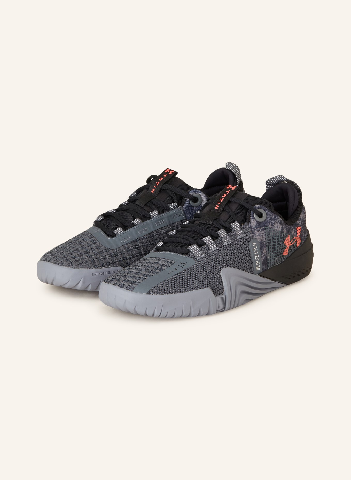 UNDER ARMOUR Fitness shoes UA TRIBASE REIGN 6 Q1, Color: GRAY (Image 1)