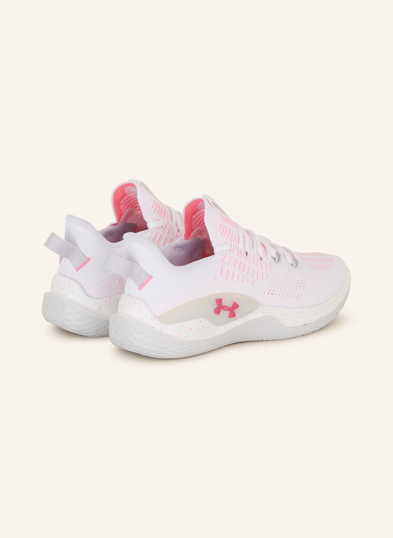 UNDER ARMOUR Fitness shoes UA FLOW DYNAMIC INTLKNT, Color: WHITE/ PINK (Image 2)