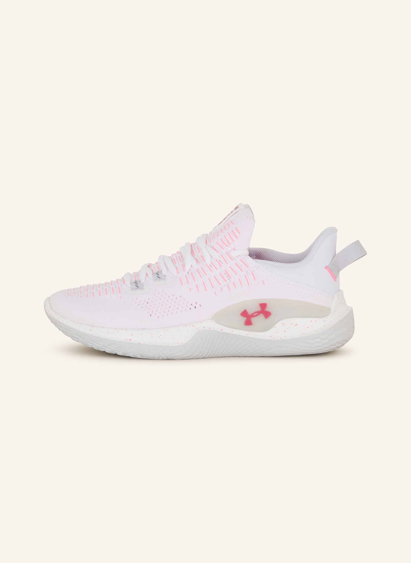 UNDER ARMOUR Fitness shoes UA FLOW DYNAMIC INTLKNT, Color: WHITE/ PINK (Image 4)