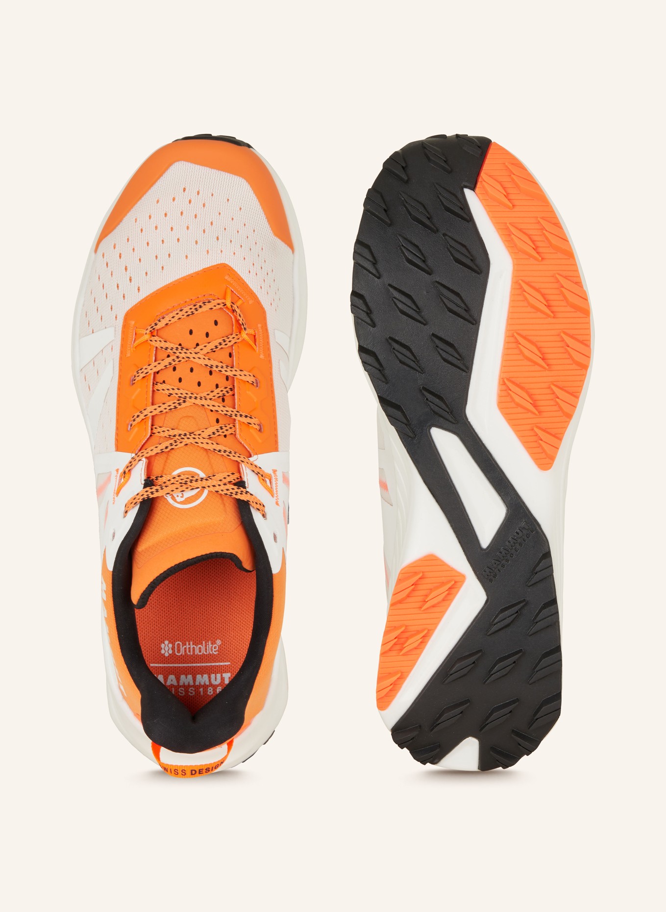 MAMMUT Trailrunning-Schuhe SAENTIS TR LOW, Farbe: WEISS/ ORANGE (Bild 5)