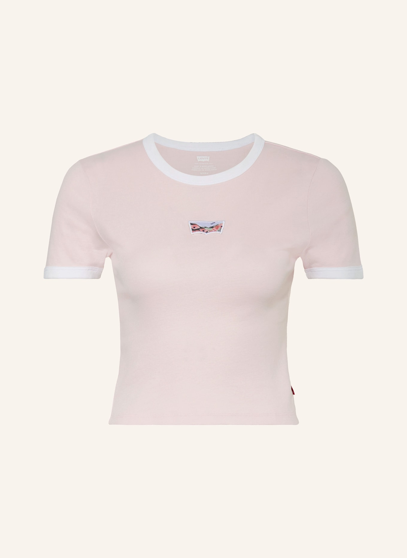 Levi's® Cropped shirt, Color: LIGHT PINK/ LIGHT PURPLE/ WHITE (Image 1)