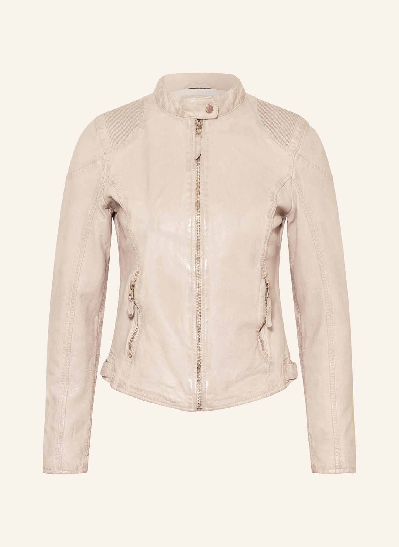 gipsy Leather jacket GWANETA, Color: BEIGE (Image 1)