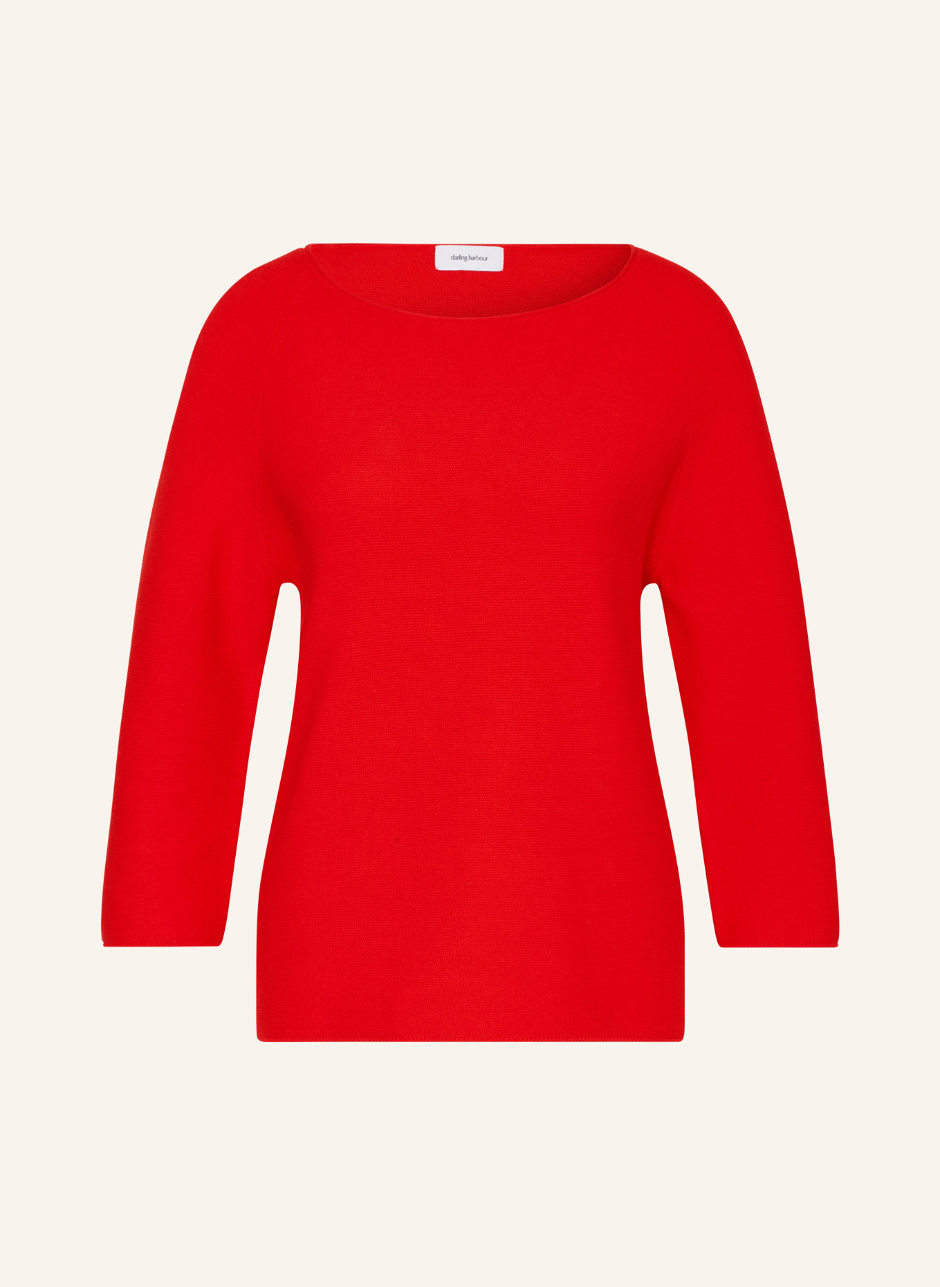 darling harbour Sweater with 3/4 sleeves, Color: RED (Image 1)