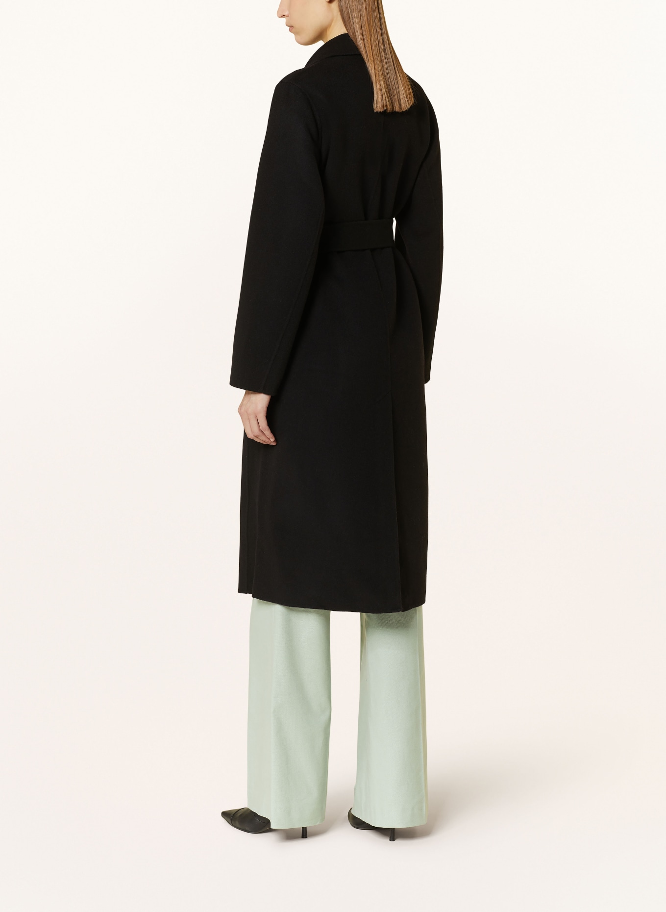 LUISA CERANO Wool coat, Color: BLACK (Image 3)