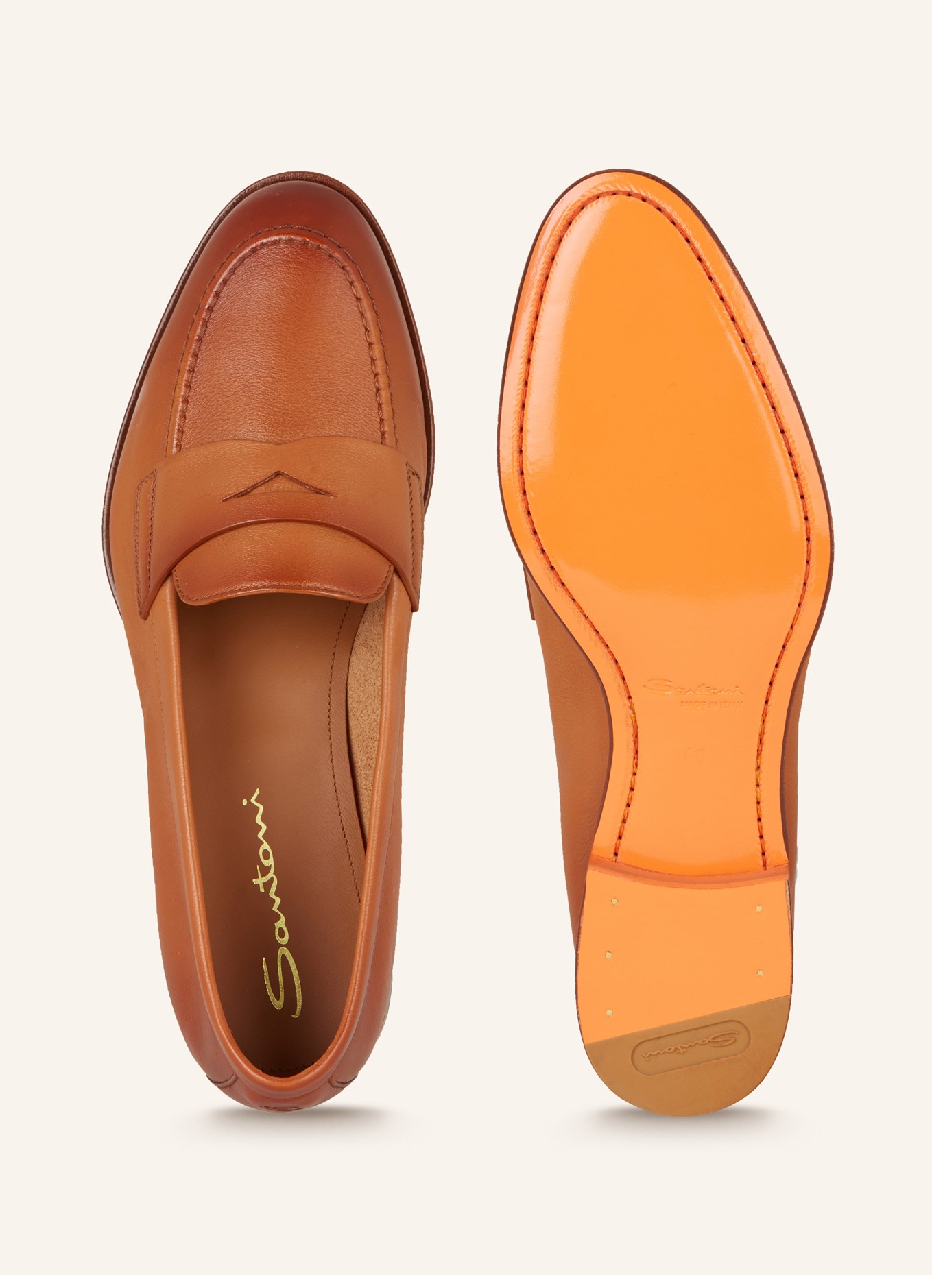 Santoni Penny loafers FAMED, Color: COGNAC (Image 5)