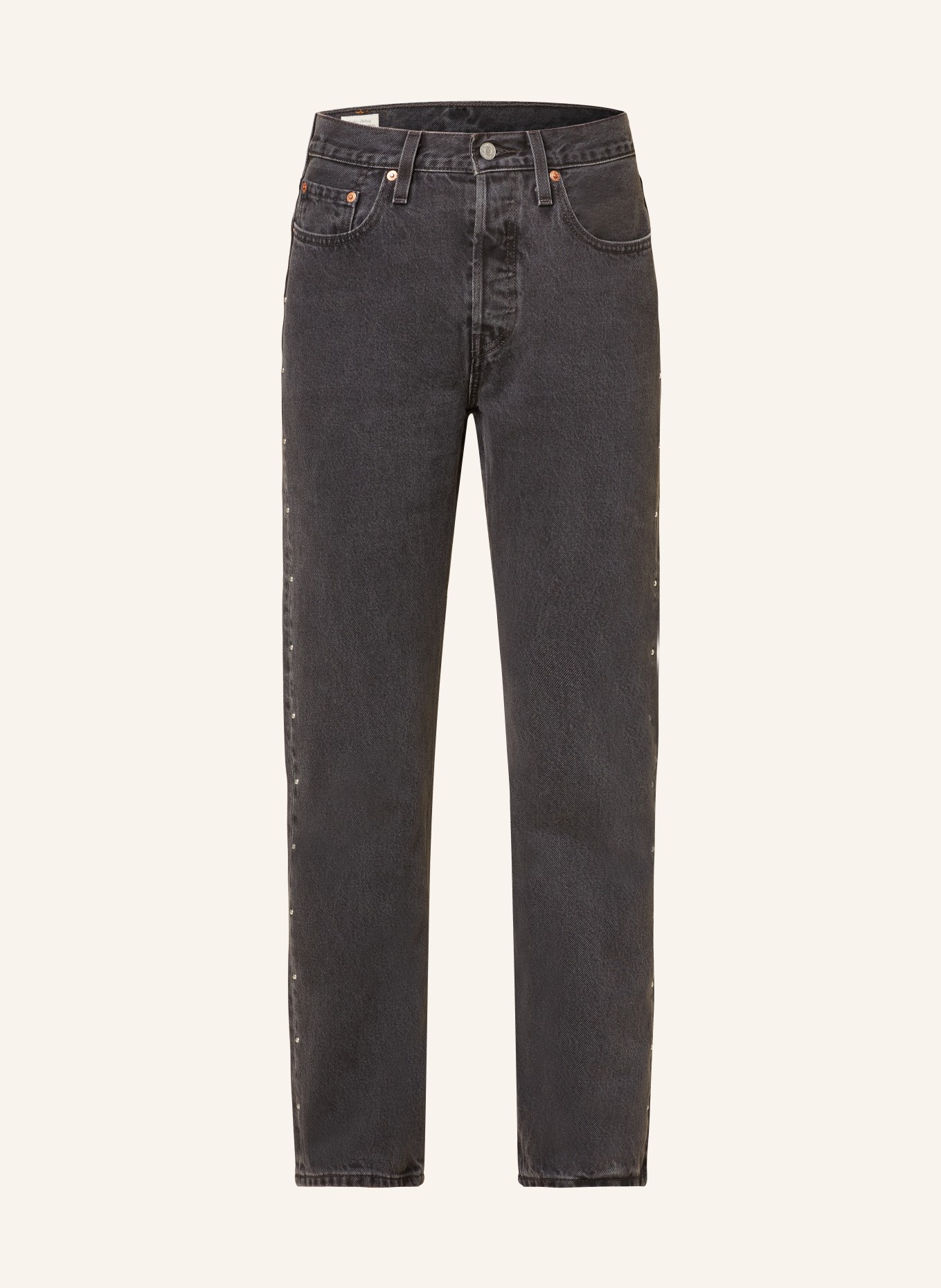 Levi's® Mom Jeans 501 mit Nieten, Farbe: 09 Blacks(Bild null)