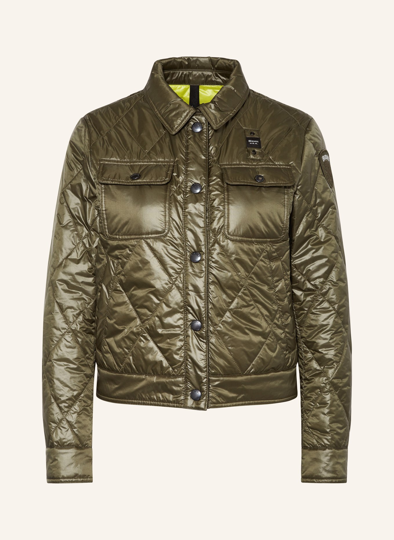 Blauer Quilted jacket with SORONA® AURA insulation, Color: OLIVE (Image 1)