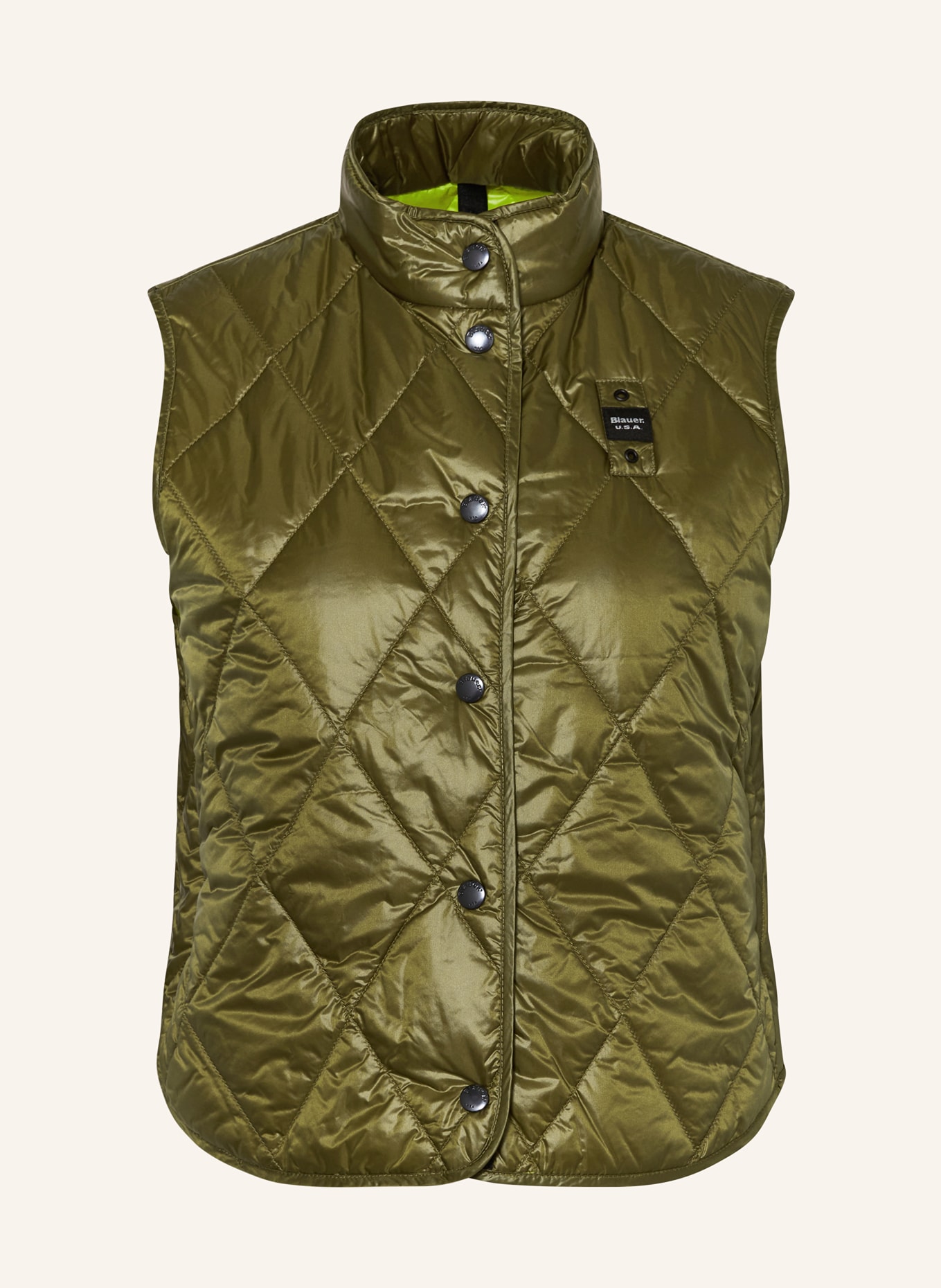 Blauer Quilted vest with DUPONT™ SORONA®AURA insulation, Color: KHAKI (Image 1)