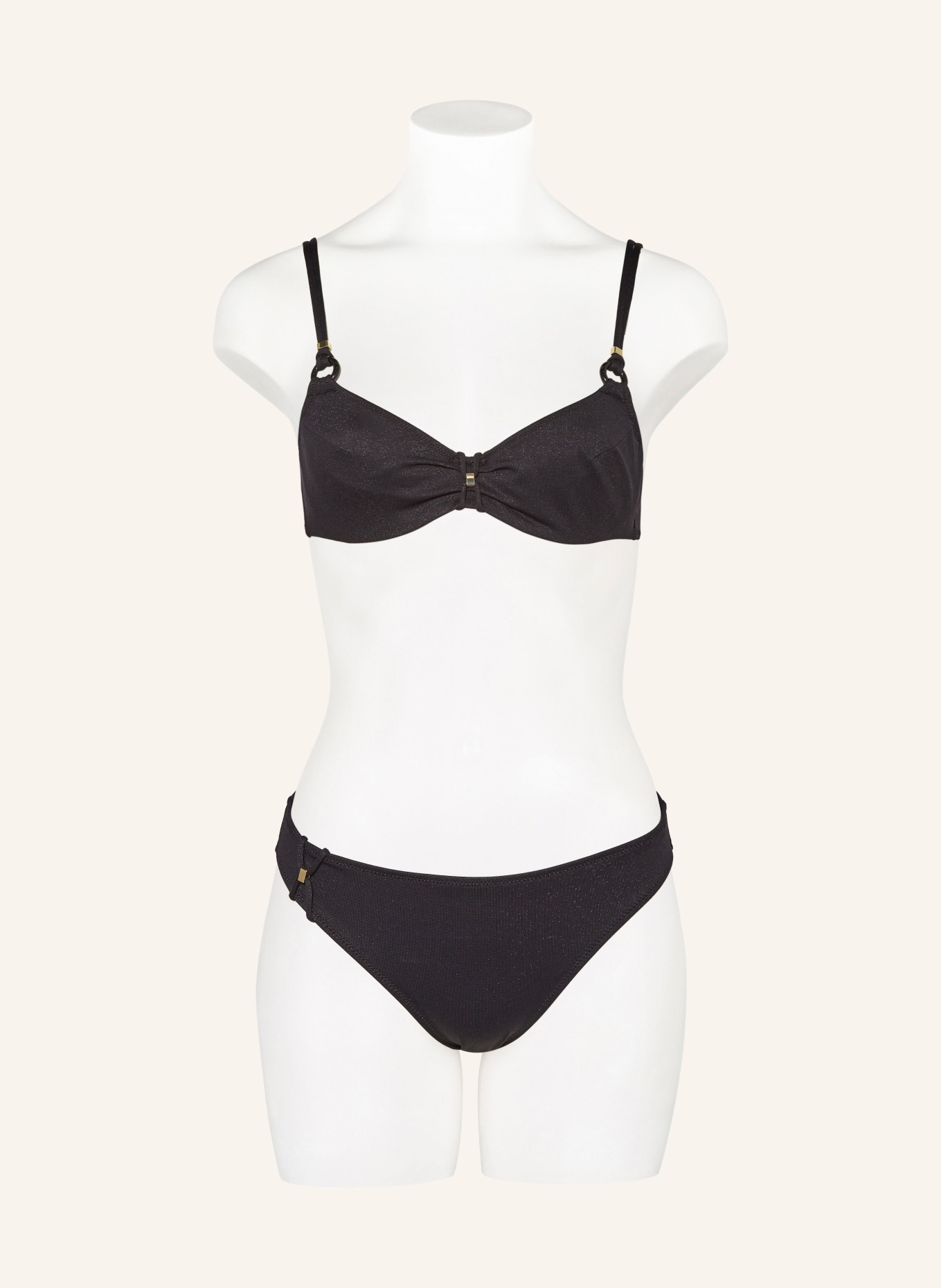 MARIE JO Underwired bikini top DAHU, Color: BLACK (Image 2)