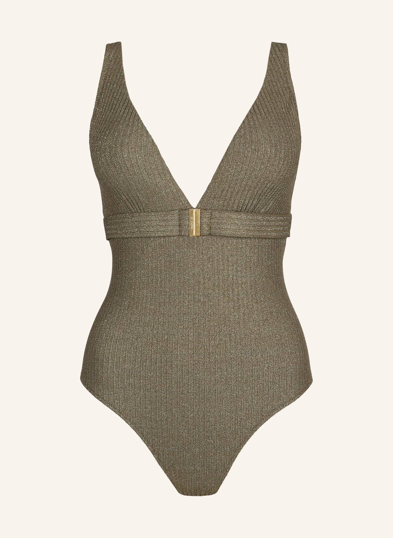 MARIE JO Swimsuit TINJIS with glitter thread, Color: GREEN (Image 1)