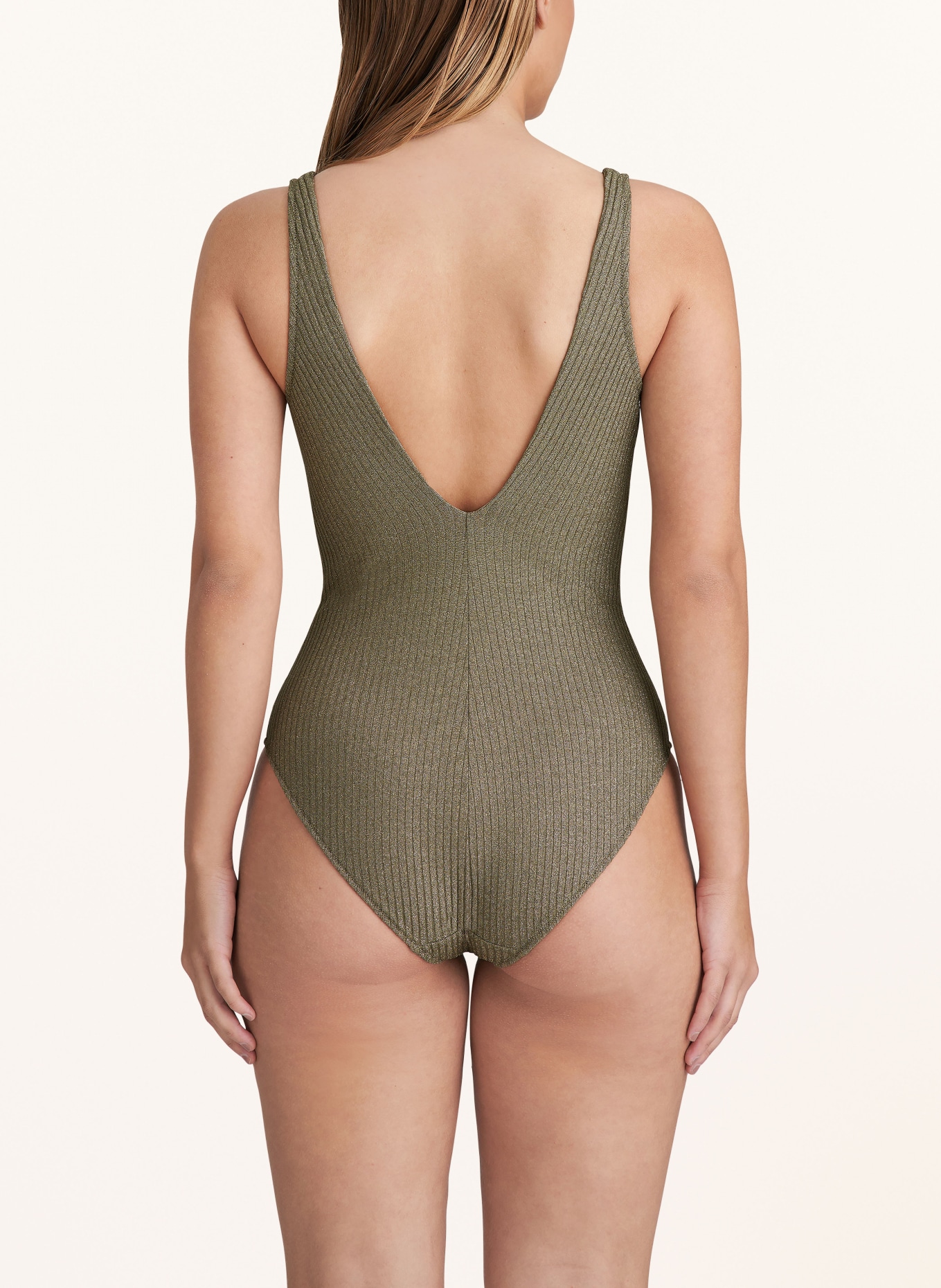 MARIE JO Swimsuit TINJIS with glitter thread, Color: GREEN (Image 3)