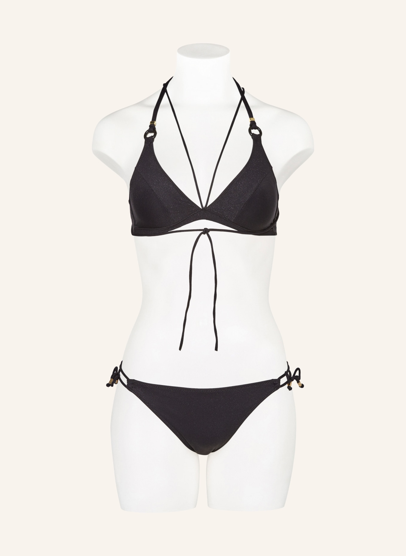 MARIE JO Triangel-Bikini-Hose DAHU, Farbe: SCHWARZ (Bild 2)
