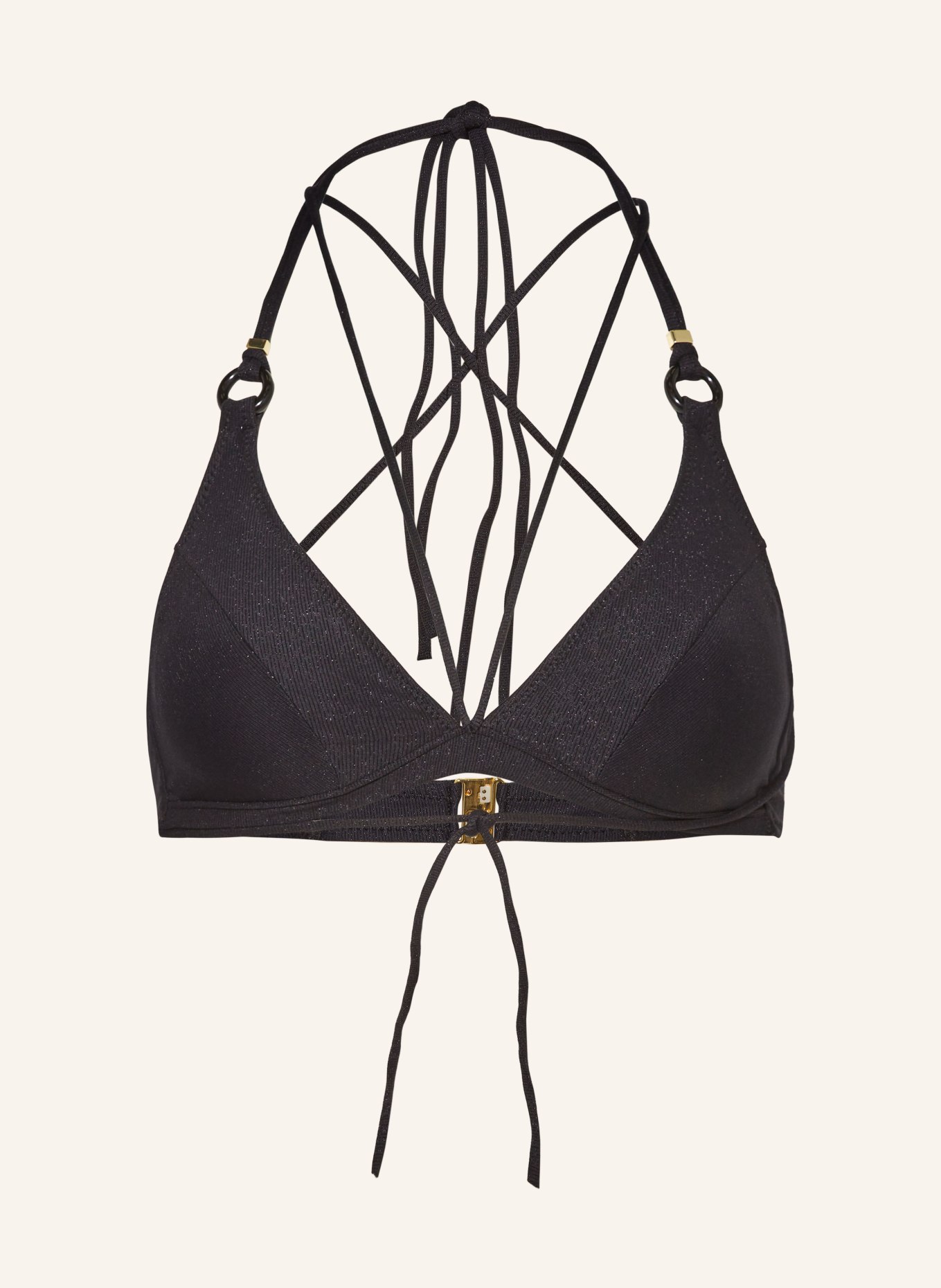 MARIE JO Triangle bikini top DAHU, Color: BLACK (Image 1)