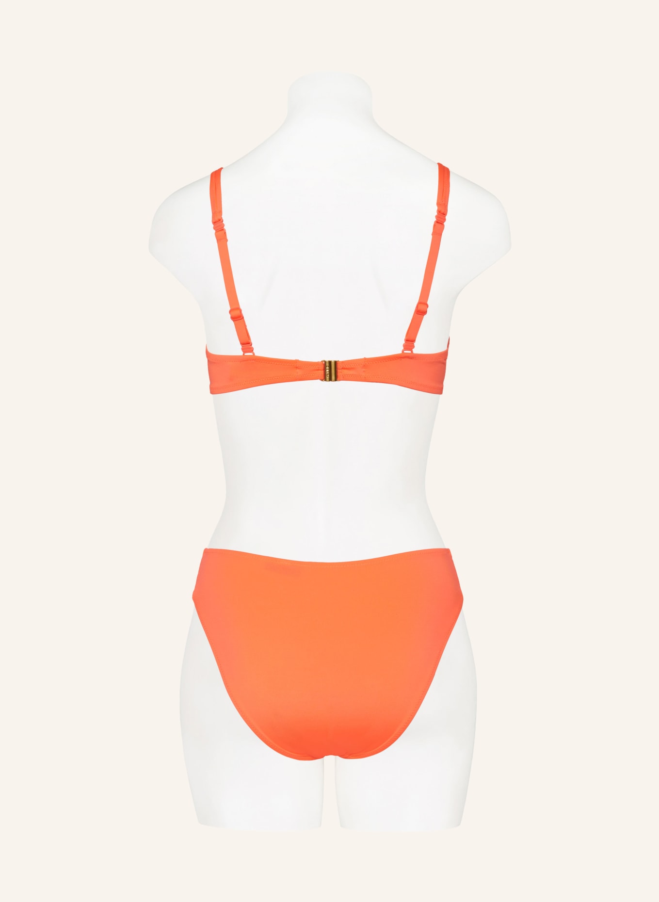 MARIE JO Dół od bikini basic ALMOSHI z błyszczącą przędzą, Kolor: JASKRAWY POMARAŃCZOWY/ ZIELONY/ LILA (Obrazek 3)