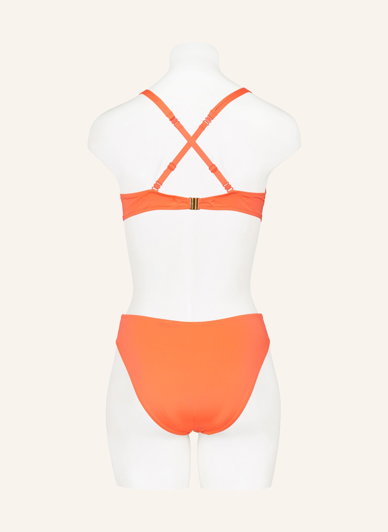 MARIE JO Balconette bikini top with glitter thread, Color: NEON ORANGE/ PURPLE/ GREEN (Image 6)