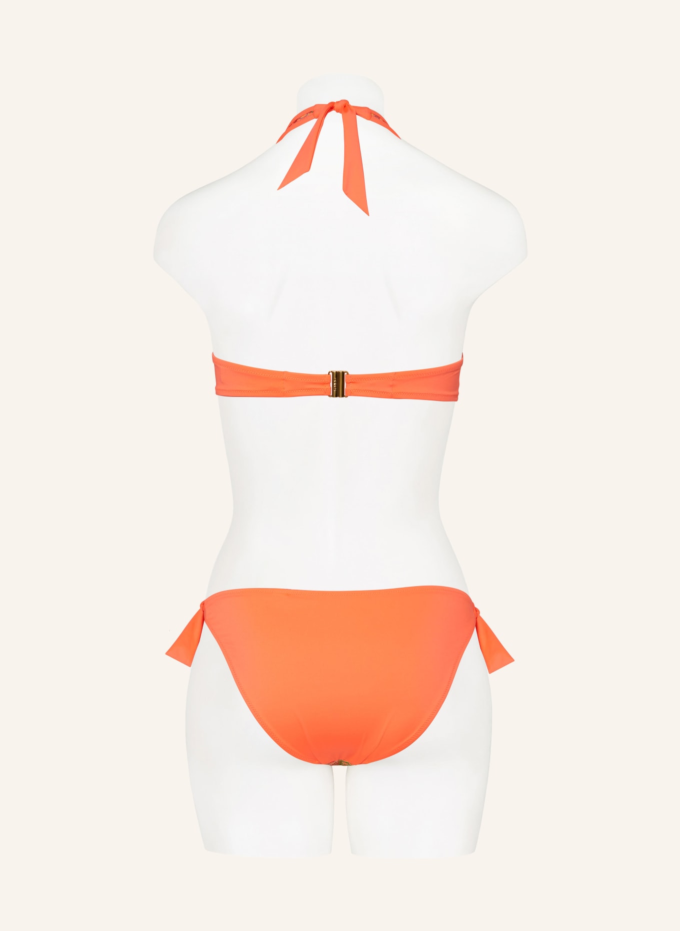 MARIE JO Triangel-Bikini-Top ALMOSHI mit Glitzergarn, Farbe: NEONORANGE/ LILA/ GRÜN (Bild 3)