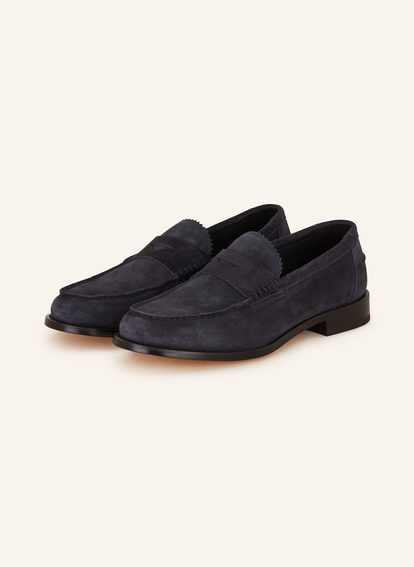 DOUCAL'S Penny loafers: GRANATOWY