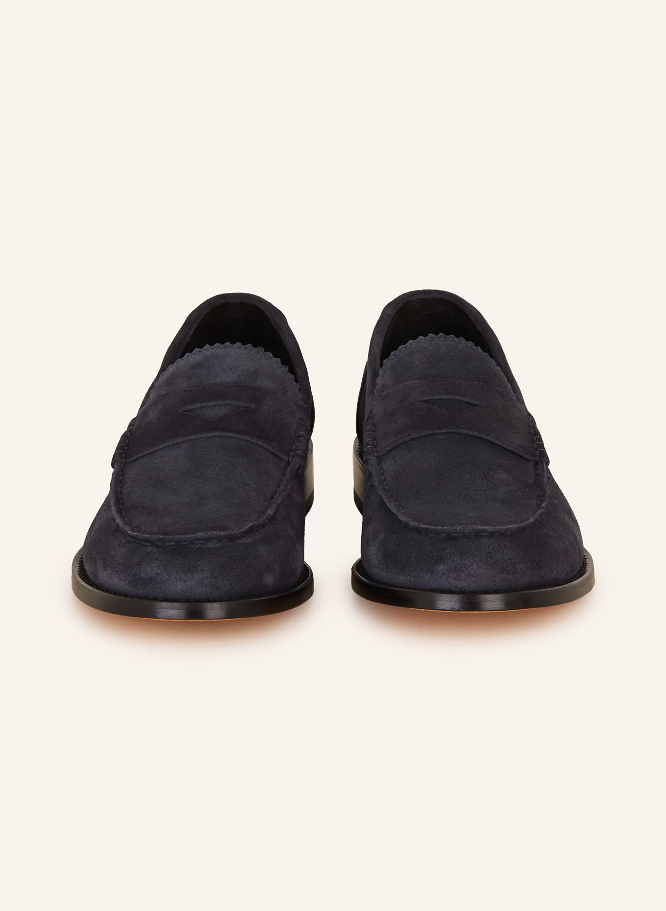 DOUCAL'S Penny loafers: GRANATOWY