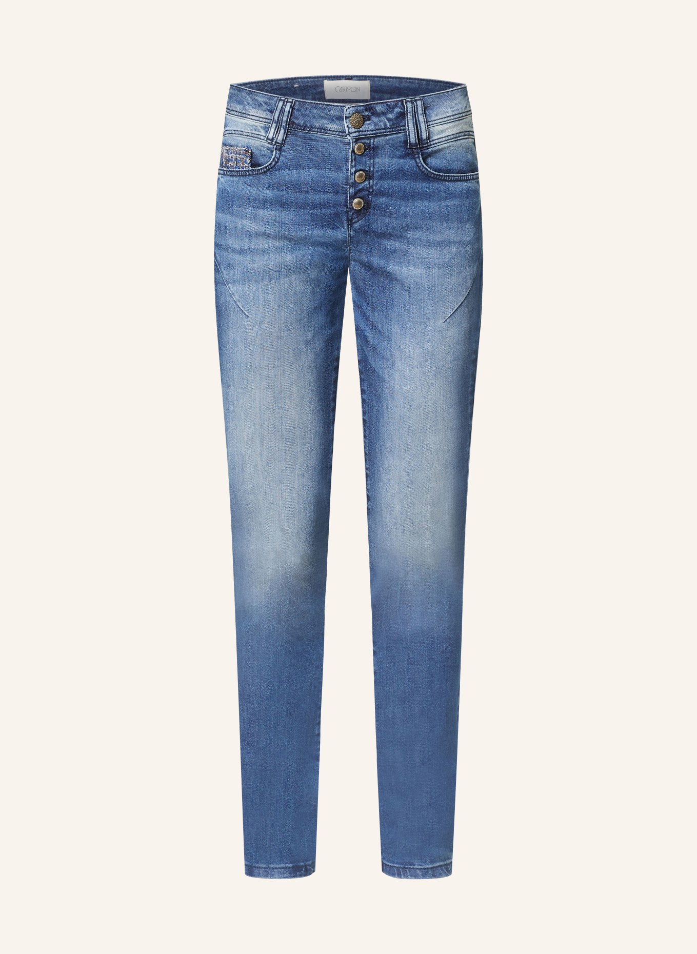 CARTOON Mom Jeans, Farbe: 8623 BLUE USED DENIM (Bild 1)
