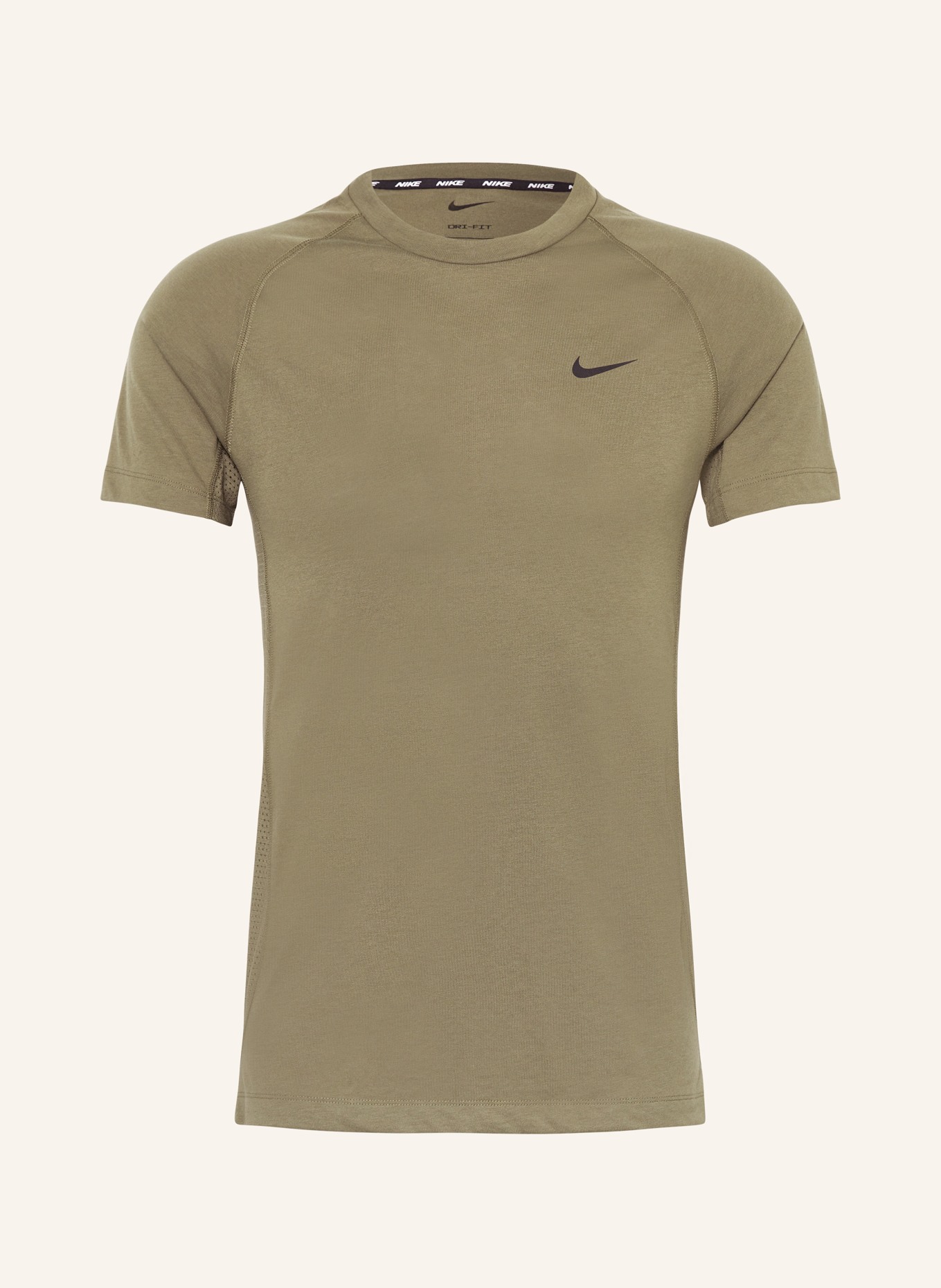Nike Tričko FLEX REP, Barva: OLIVOVÁ (Obrázek 1)