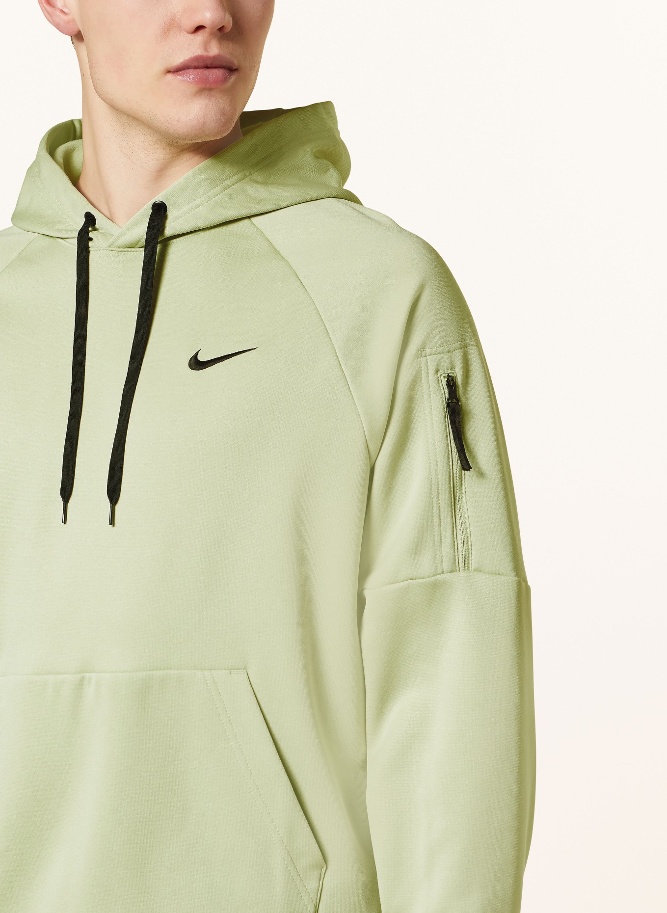 Nike Fleece hoodie THERMA-FIT, Color: LIGHT GREEN (Image 5)