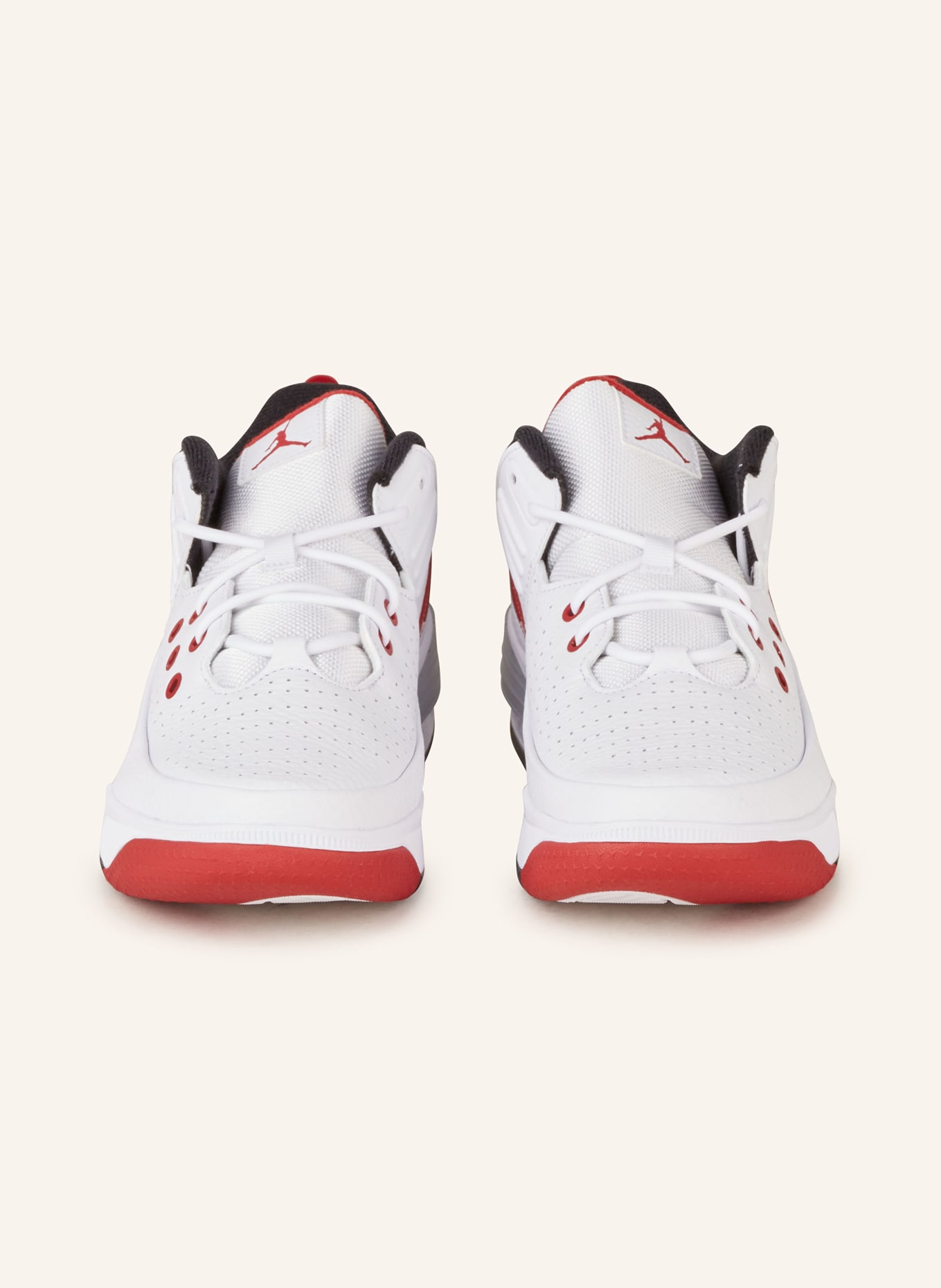JORDAN Basketball Shoes MAX AURA 5, Color: WHITE/ BLACK/ RED (Image 3)