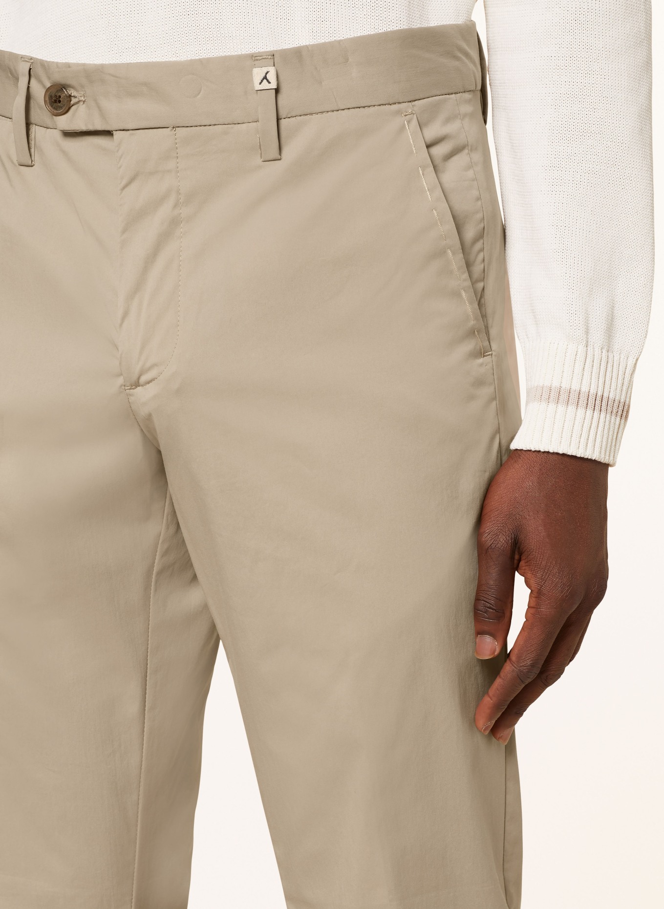 MYTHS Chino kalhoty Extra Slim Fit, Barva: BÉŽOVÁ (Obrázek 5)