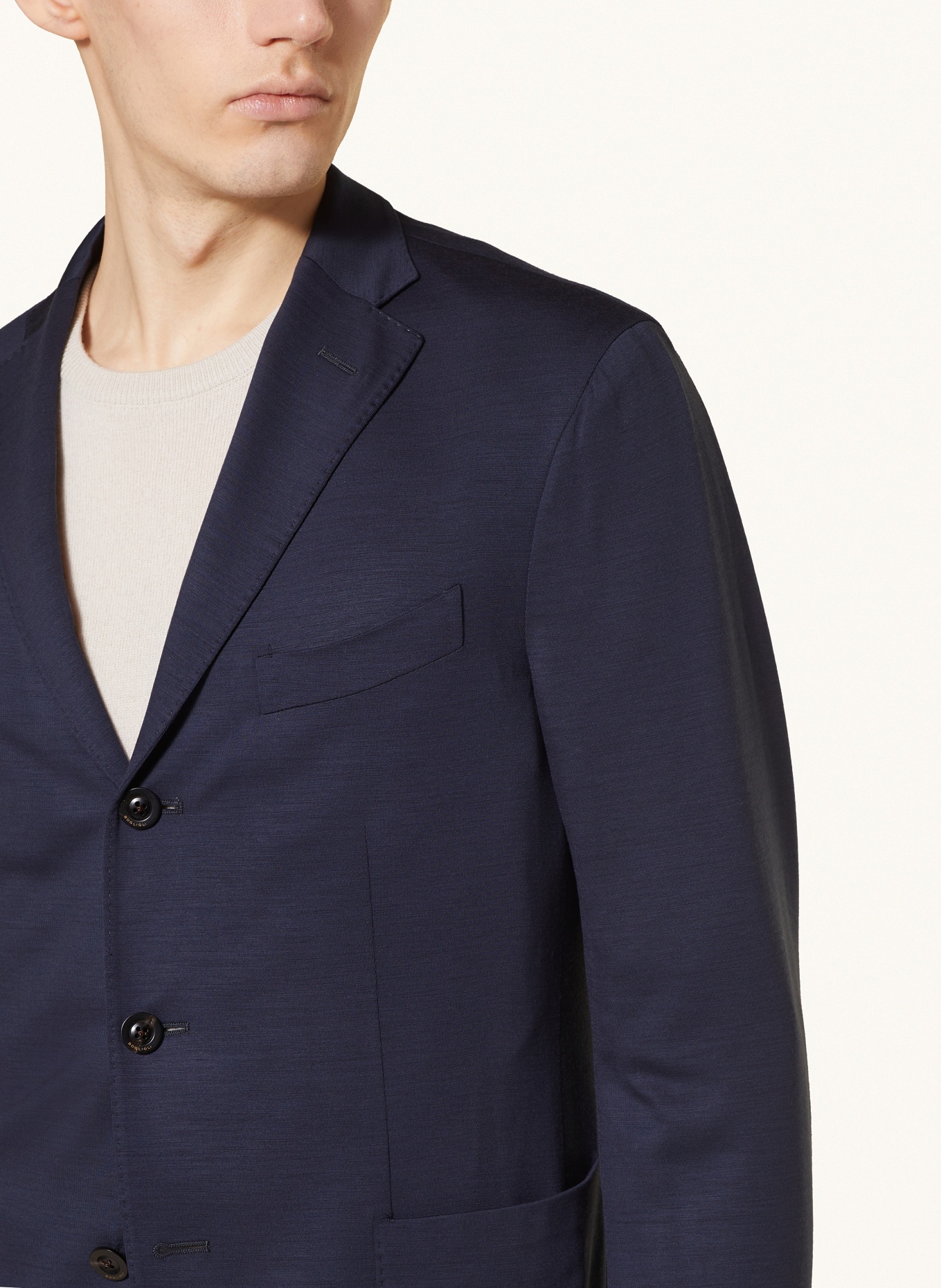BOGLIOLI Jersey jacket extra slim fit, Color: DARK BLUE (Image 5)
