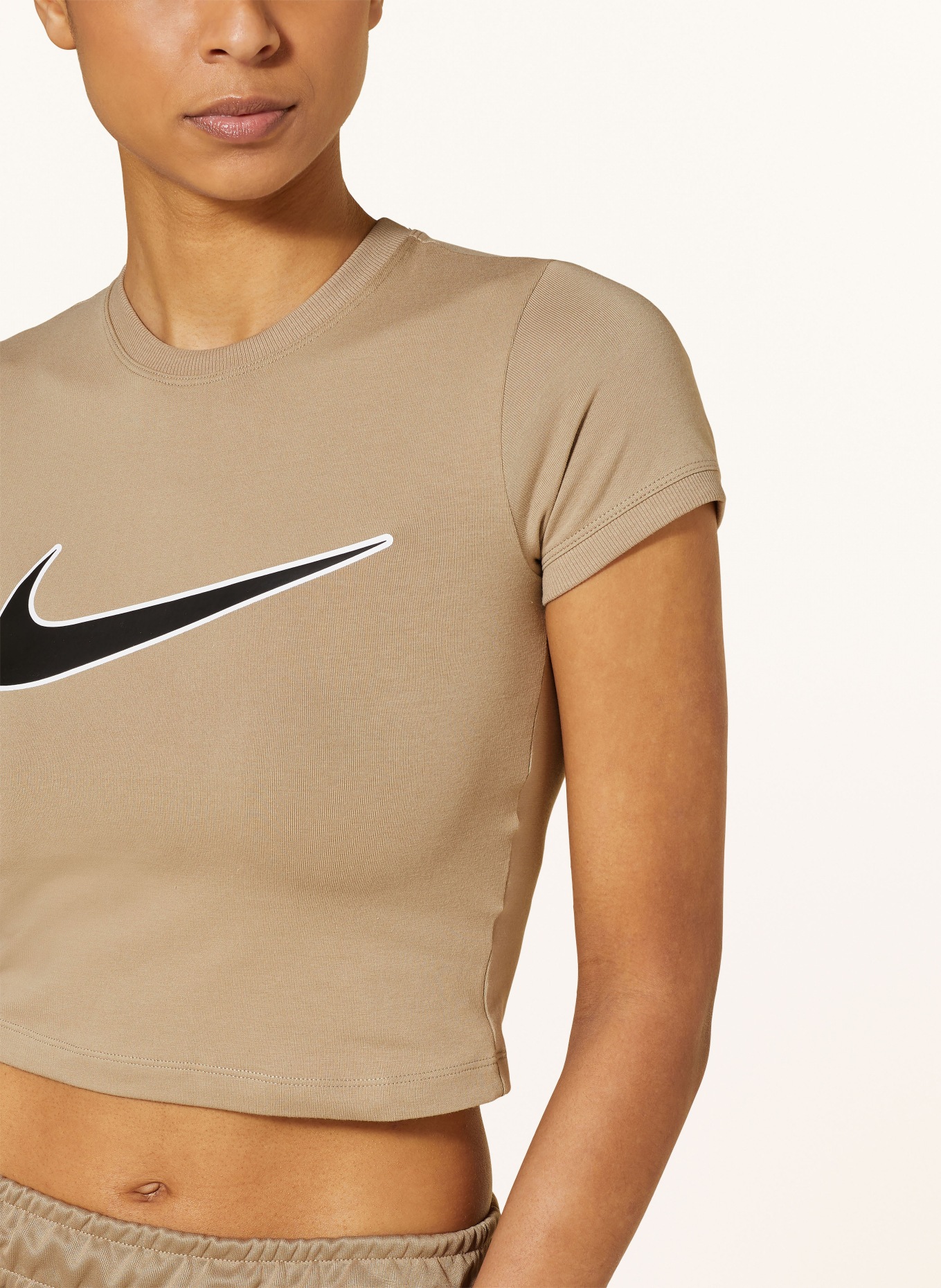 Nike Cropped shirt SPORTSWEAR, Color: KHAKI/ BLACK/ WHITE (Image 4)