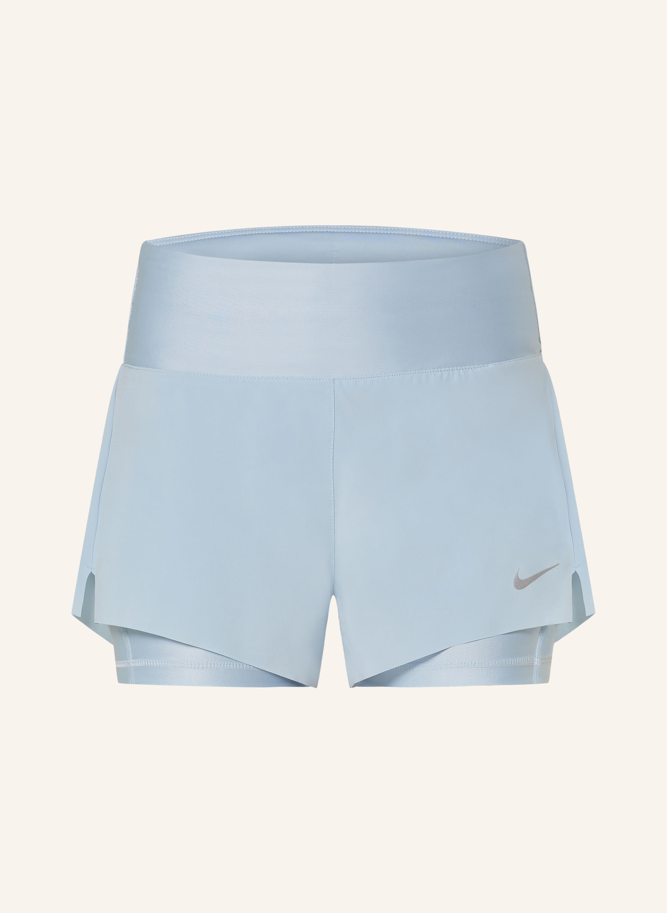 Nike Koszulka do biegania 2 w 1 DRI-FIT SWIFT, Kolor: JASNONIEBIESKI (Obrazek 1)