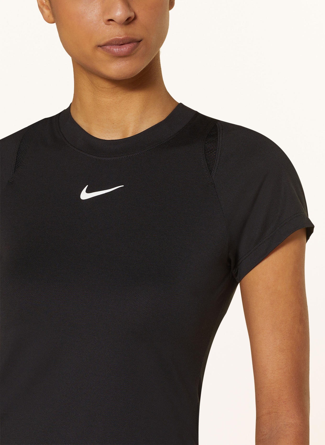 Nike T-Shirt COURT ADVANTAGE DRI-FIT, Farbe: SCHWARZ/ WEISS (Bild 4)