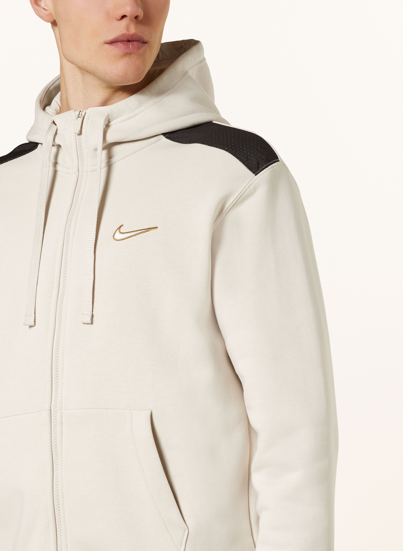 Cream nike jacket new arrivals