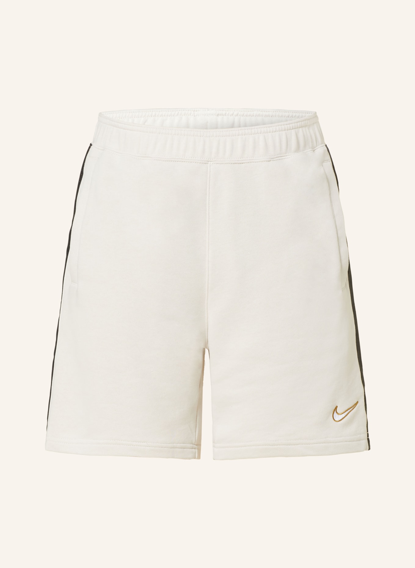 Nike Sweat shorts, Color: BEIGE/ BLACK (Image 1)