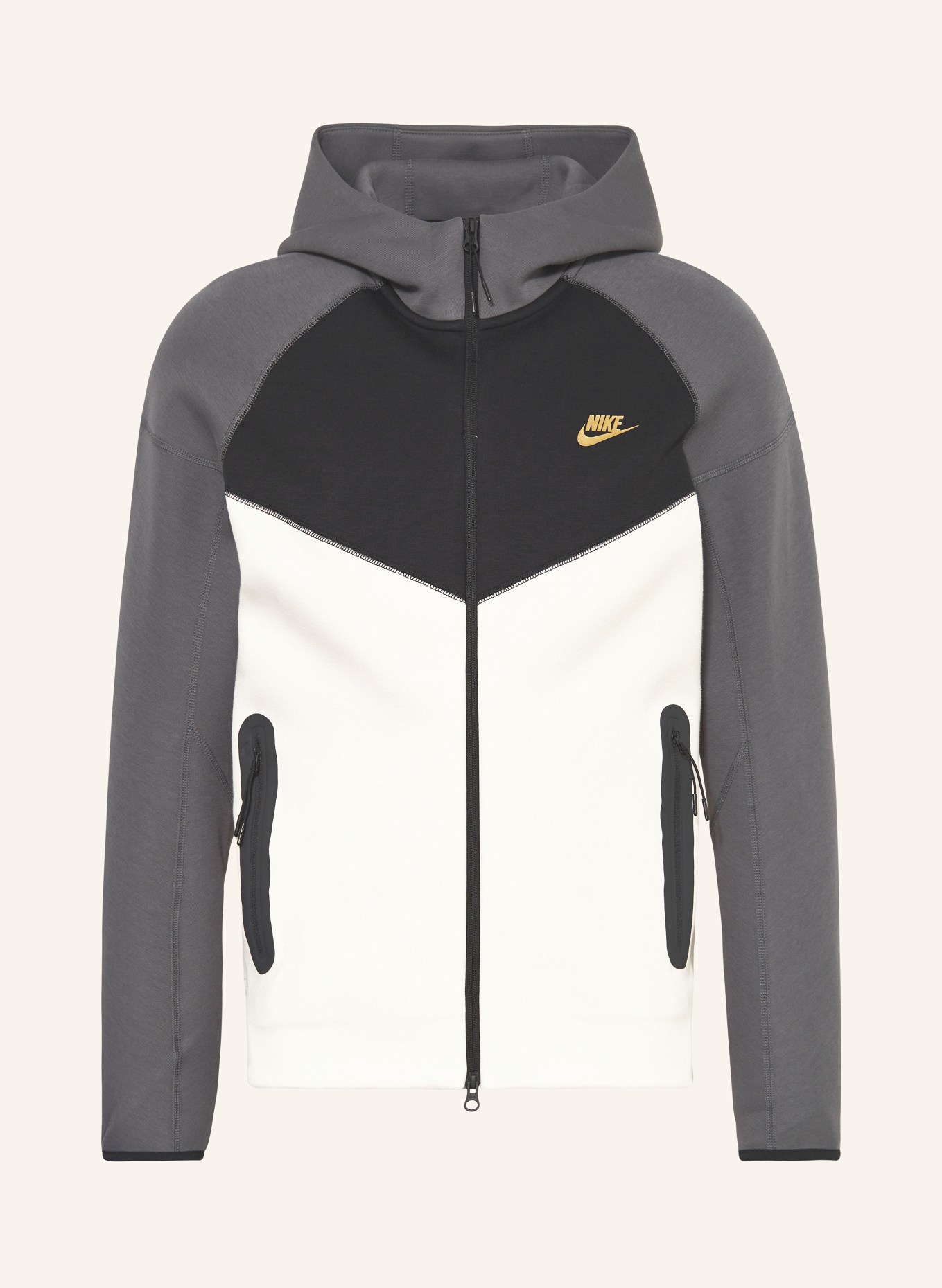 Nike Sweat jacket, Color: CREAM/ BLACK/ DARK GRAY (Image 1)