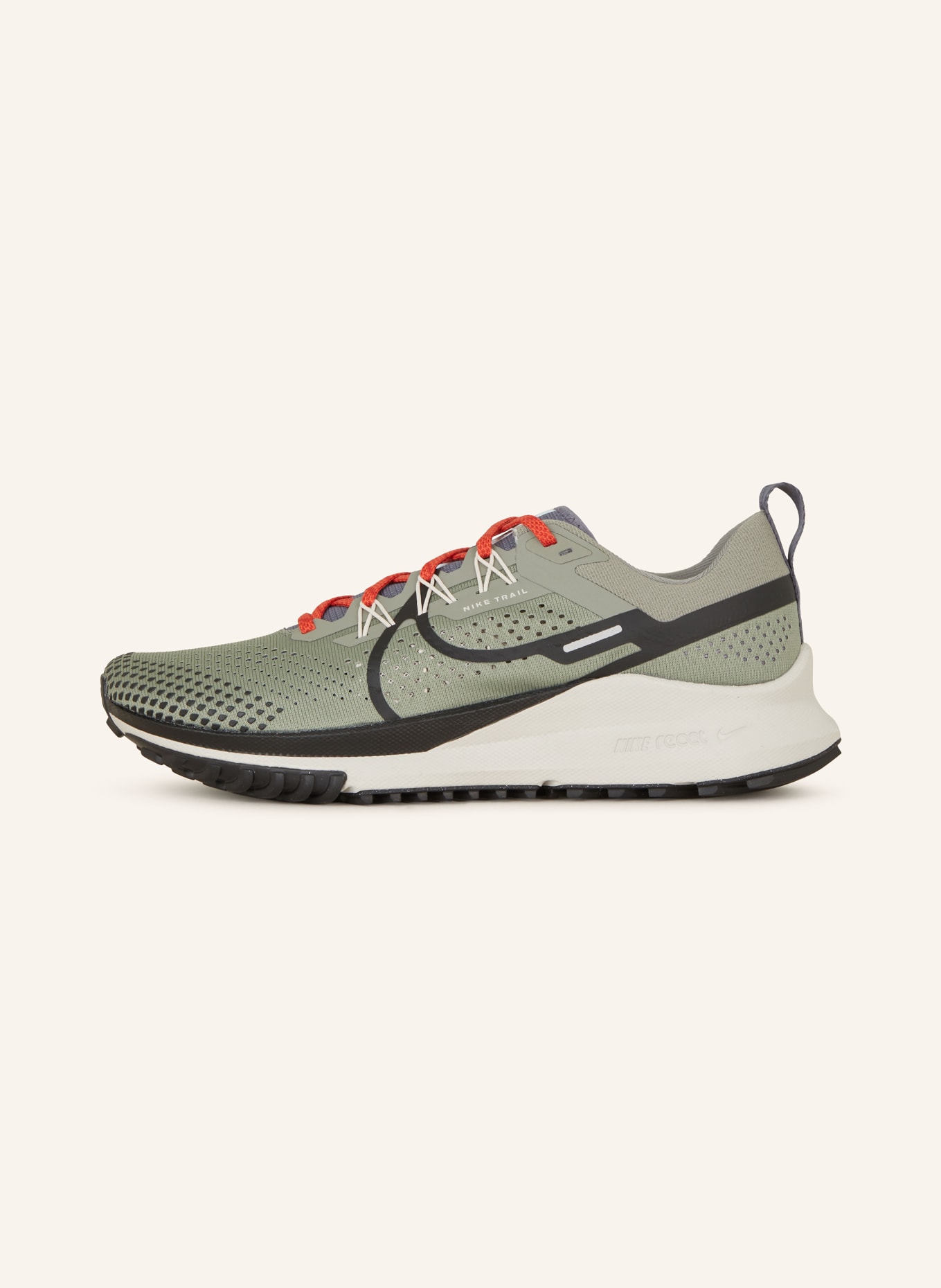 Nike Trailrunning-Schuhe REACT PEGASUS TRAIL 4, Farbe: GRAU/ SCHWARZ (Bild 4)