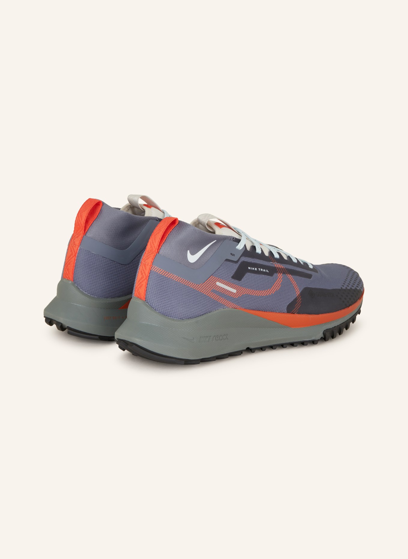 Nike Trailrunning-Schuhe PEGASUS TRAIL 4 GTX, Farbe: BLAUGRAU/ SCHWARZ/ ORANGE (Bild 2)