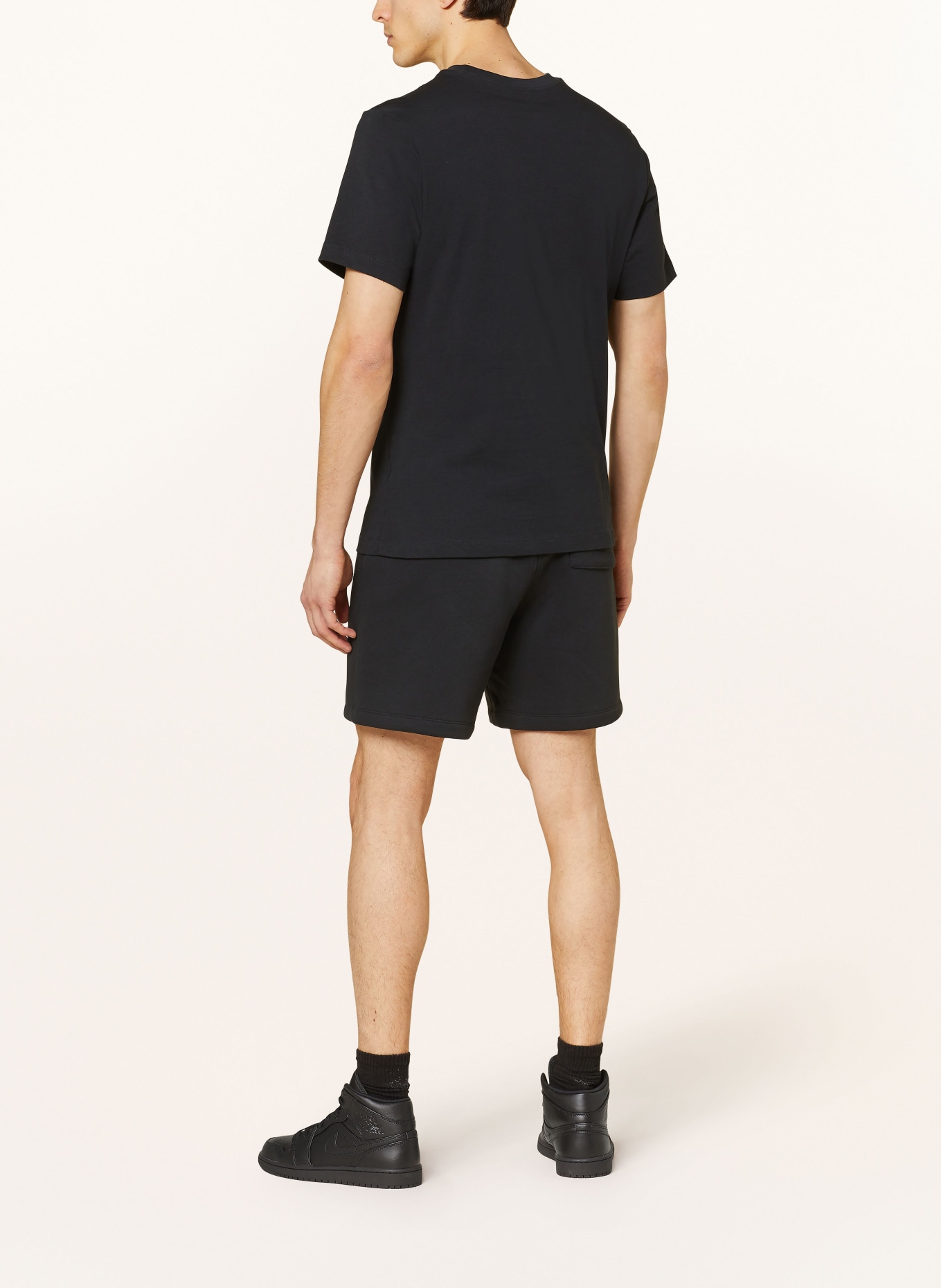 JORDAN Sweat shorts, Color: BLACK (Image 3)
