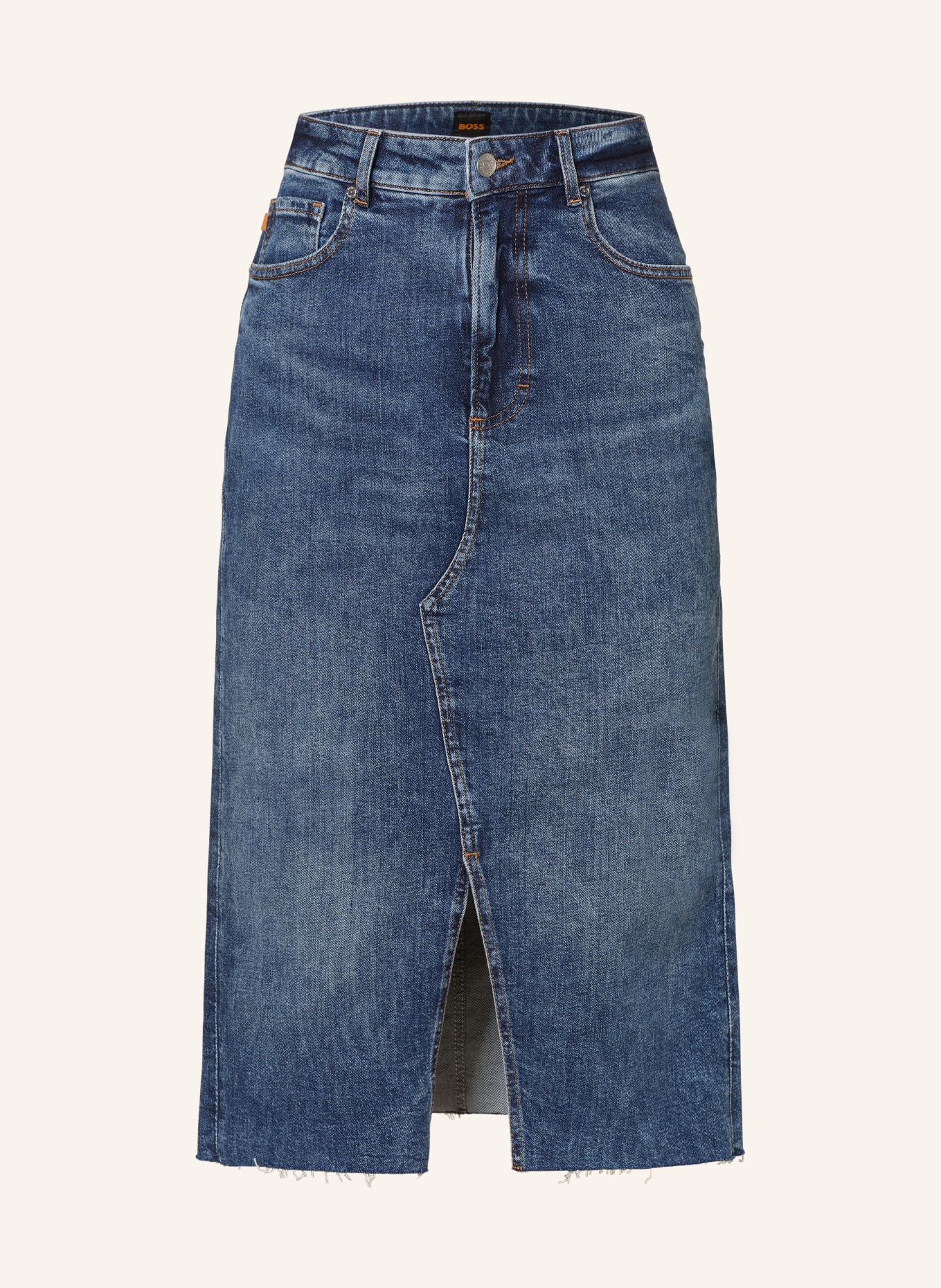 BOSS Spódnica jeansowa, Kolor: 469 OPEN BLUE (Obrazek 1)