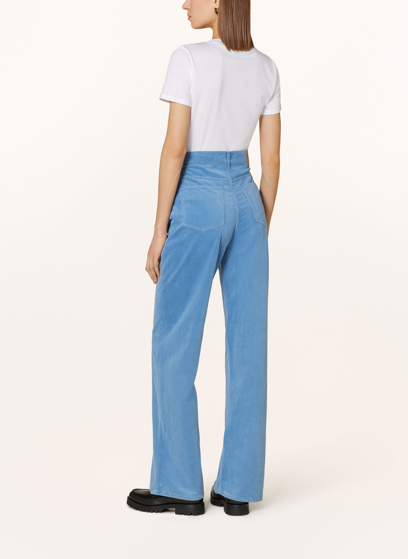 BOSS Corduroy trousers TOLA, Color: BLUE (Image 3)