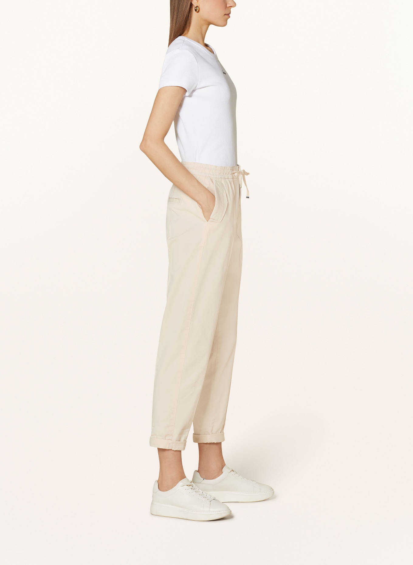 BOSS Trousers TERESINA, Color: BEIGE (Image 4)