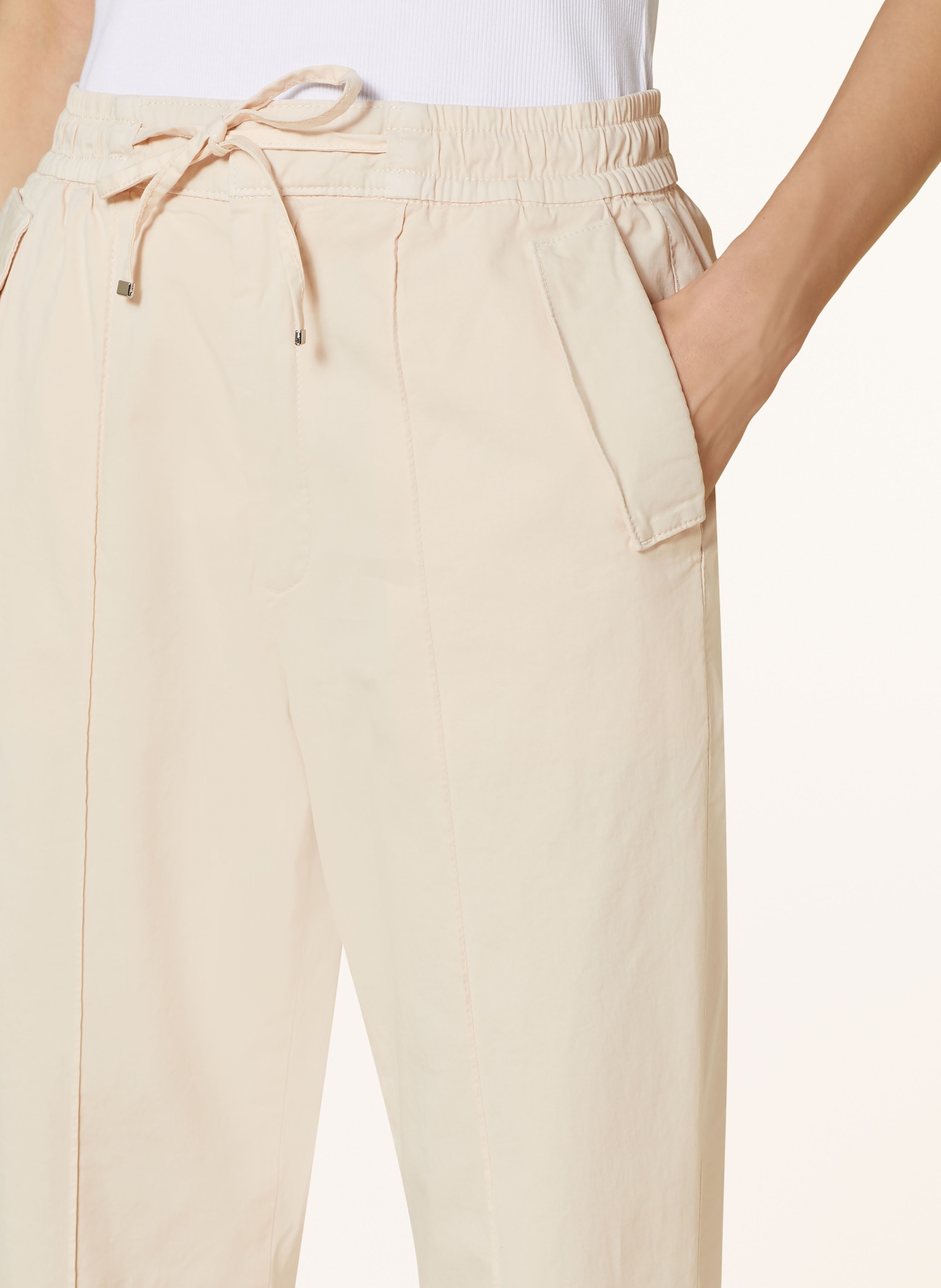 BOSS Trousers TERESINA, Color: BEIGE (Image 5)