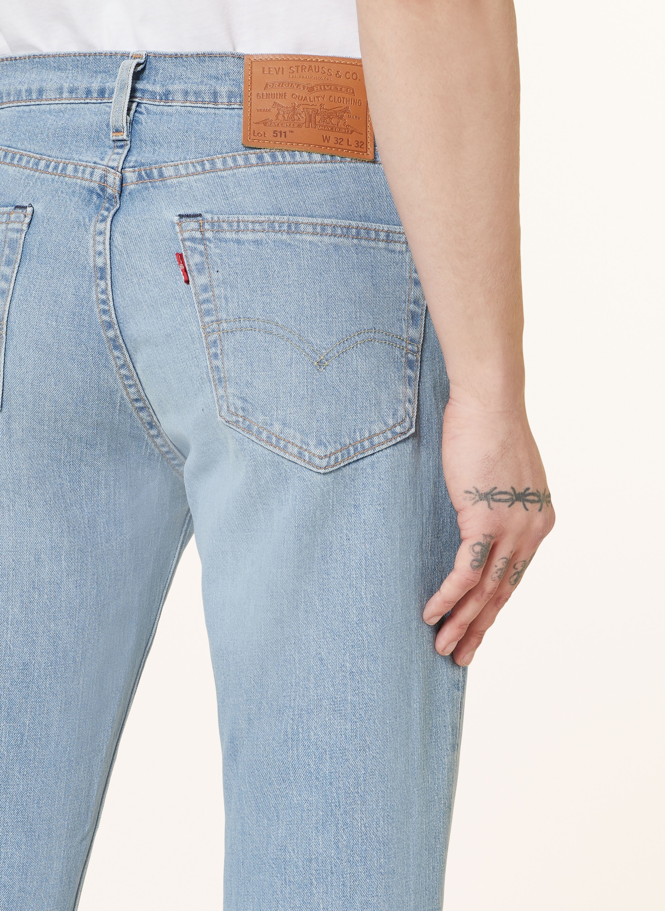 Levi's® Jeans 511 slim fit, Color: 71 Light Indigo - Worn In (Image 6)