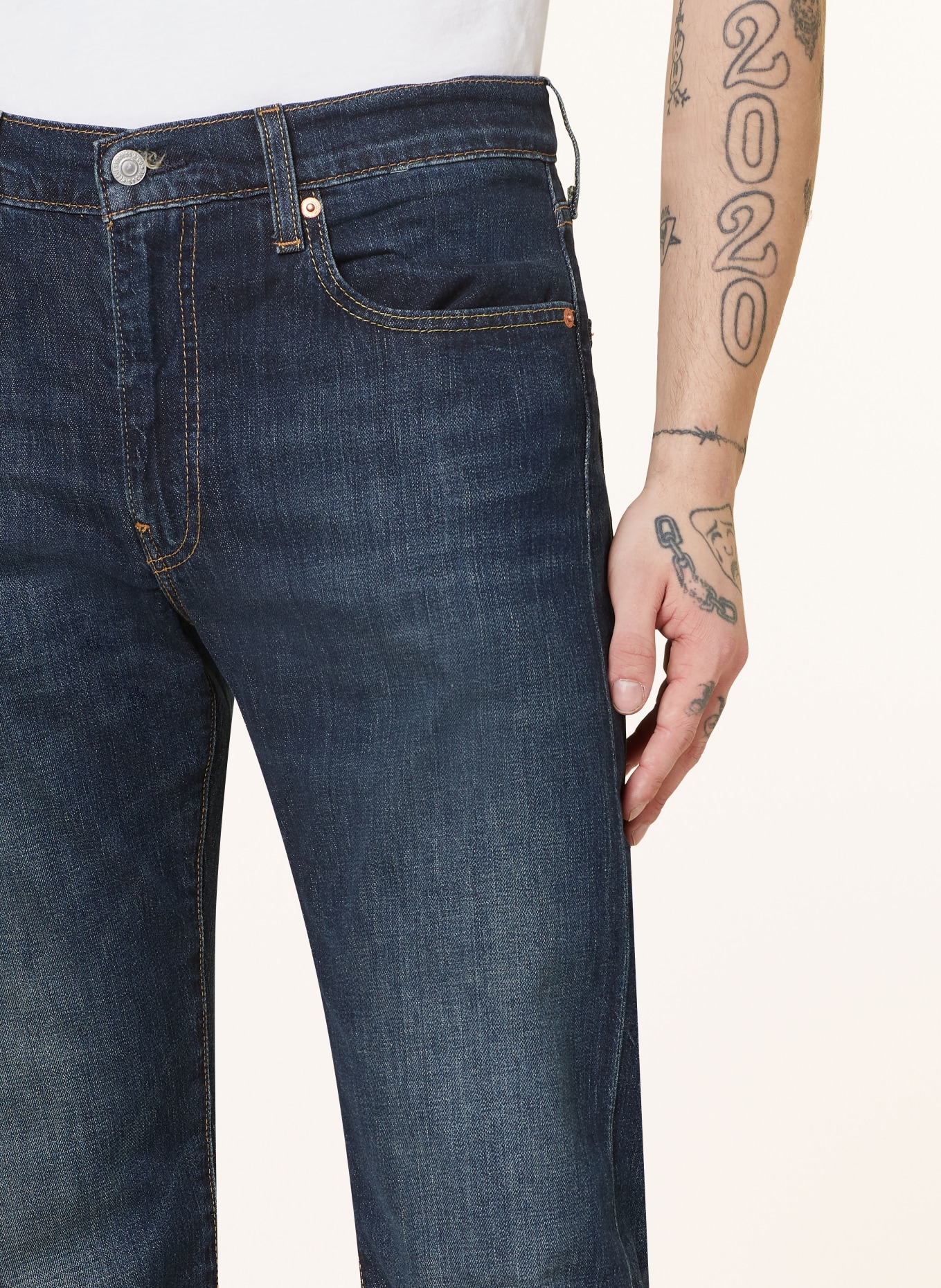 Levi's® Jeans 502 TAPER Regular Fit, Farbe: 94 Dark Indigo - Worn In (Bild 5)