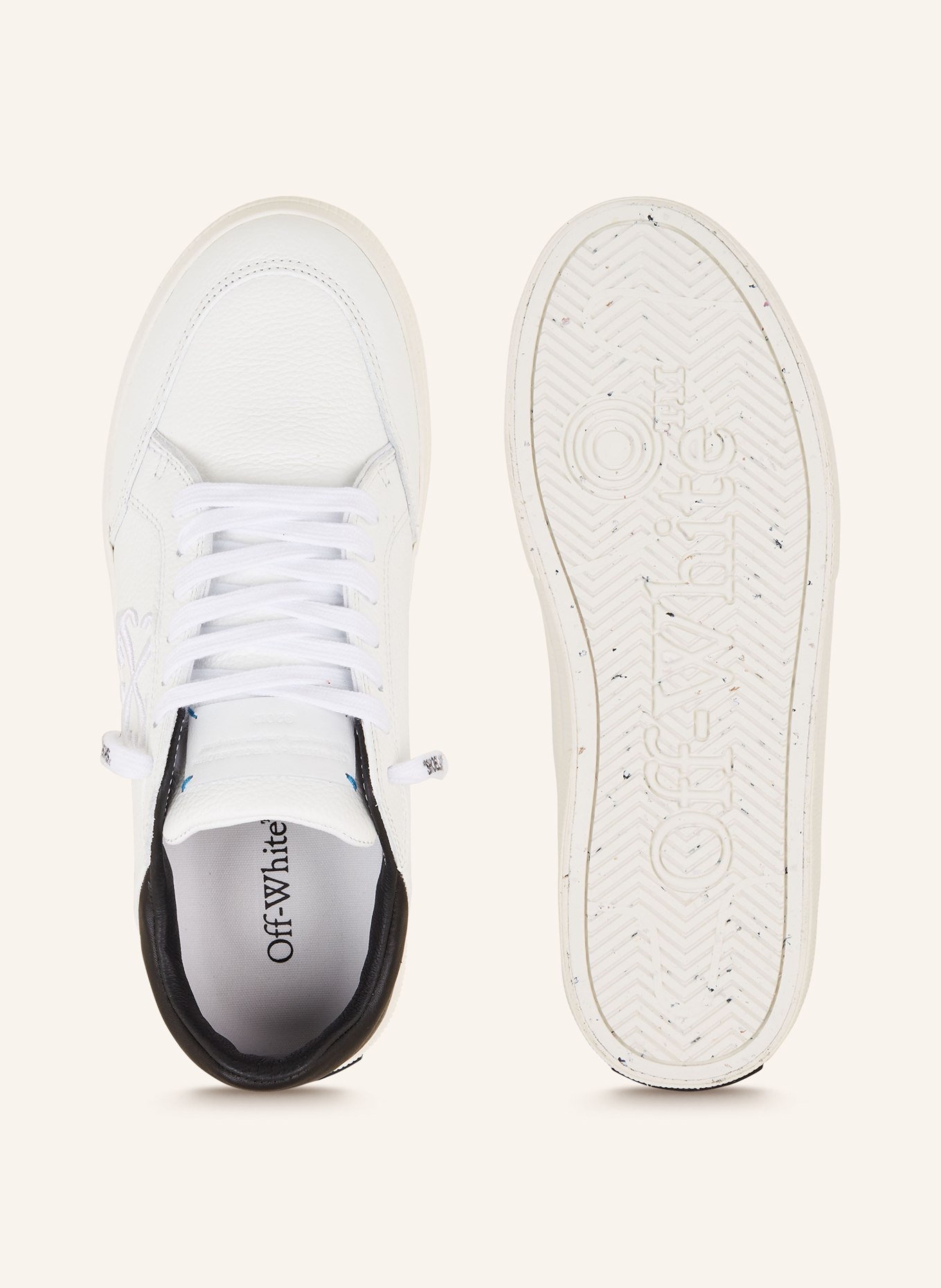 Off-White Sneakersy NEW LOW VULCANIZED, Kolor: BIAŁY/ CZARNY (Obrazek 5)