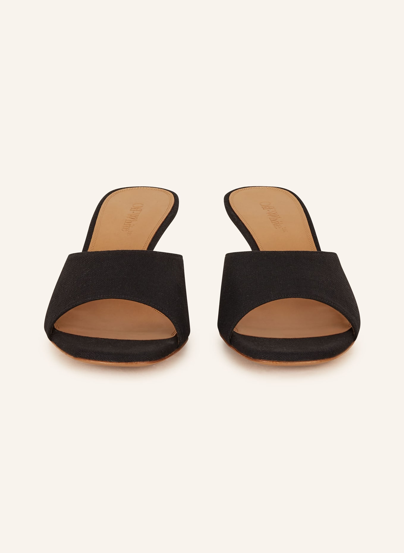 Off-White Lollipop leather sandals - Black